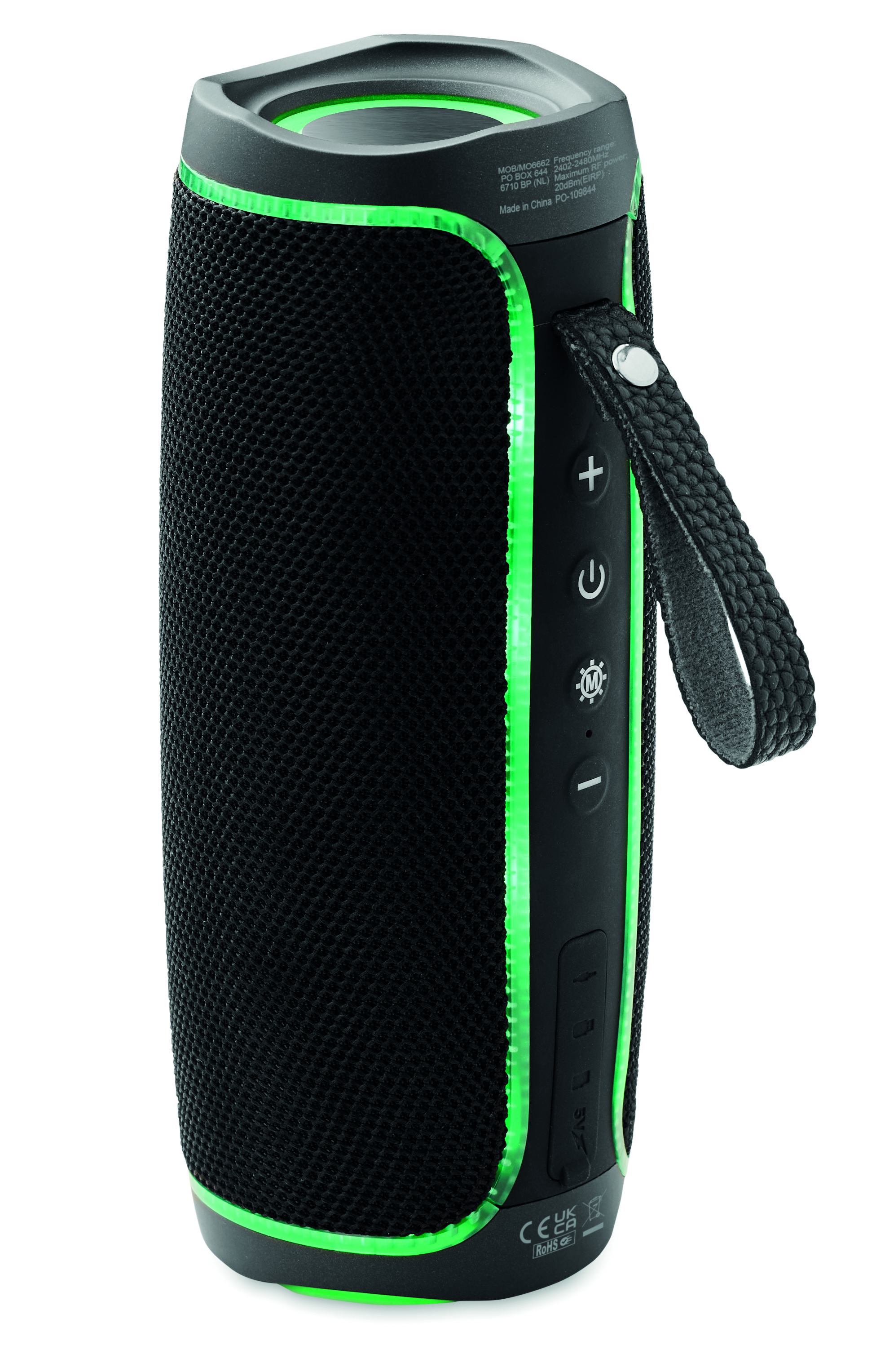 Lautsprecher, Bluetooth, Tragbar, LED-Grün, Klangbuttonen