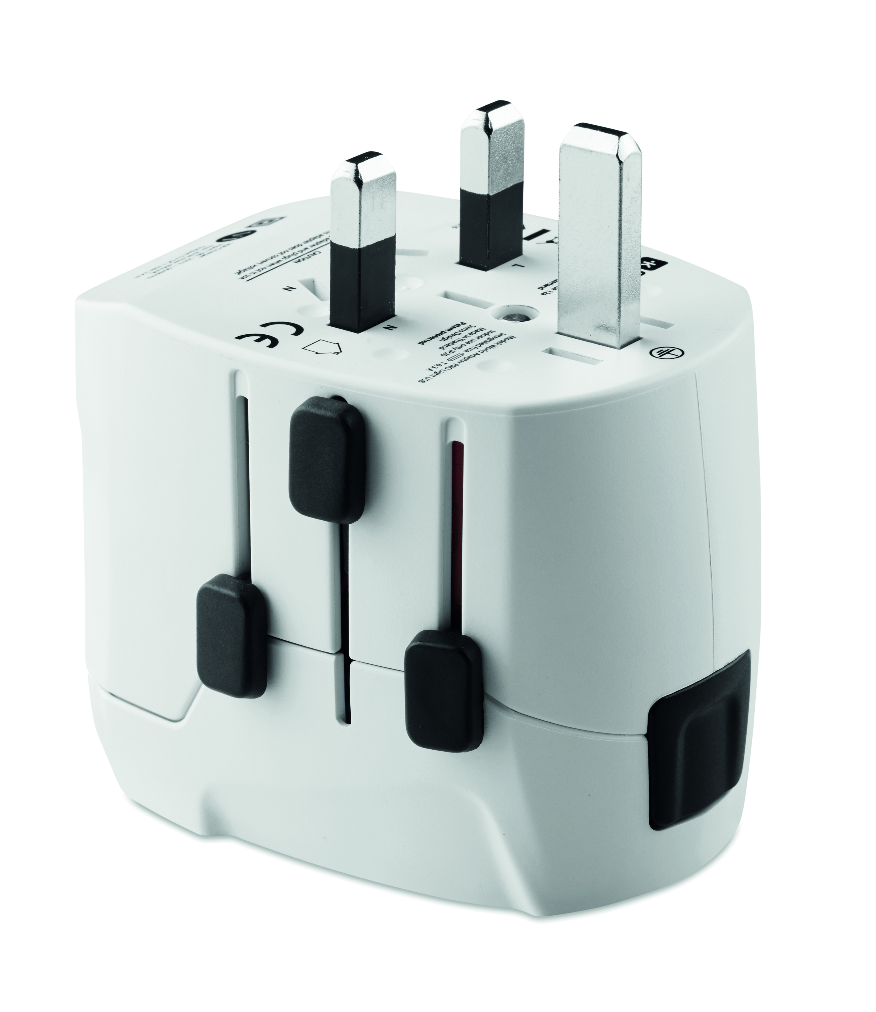 Steckdosenadapter, UK-Stecker, Schutzkontaktadapter, Mehrfachstecker, Elektrischer Adapter