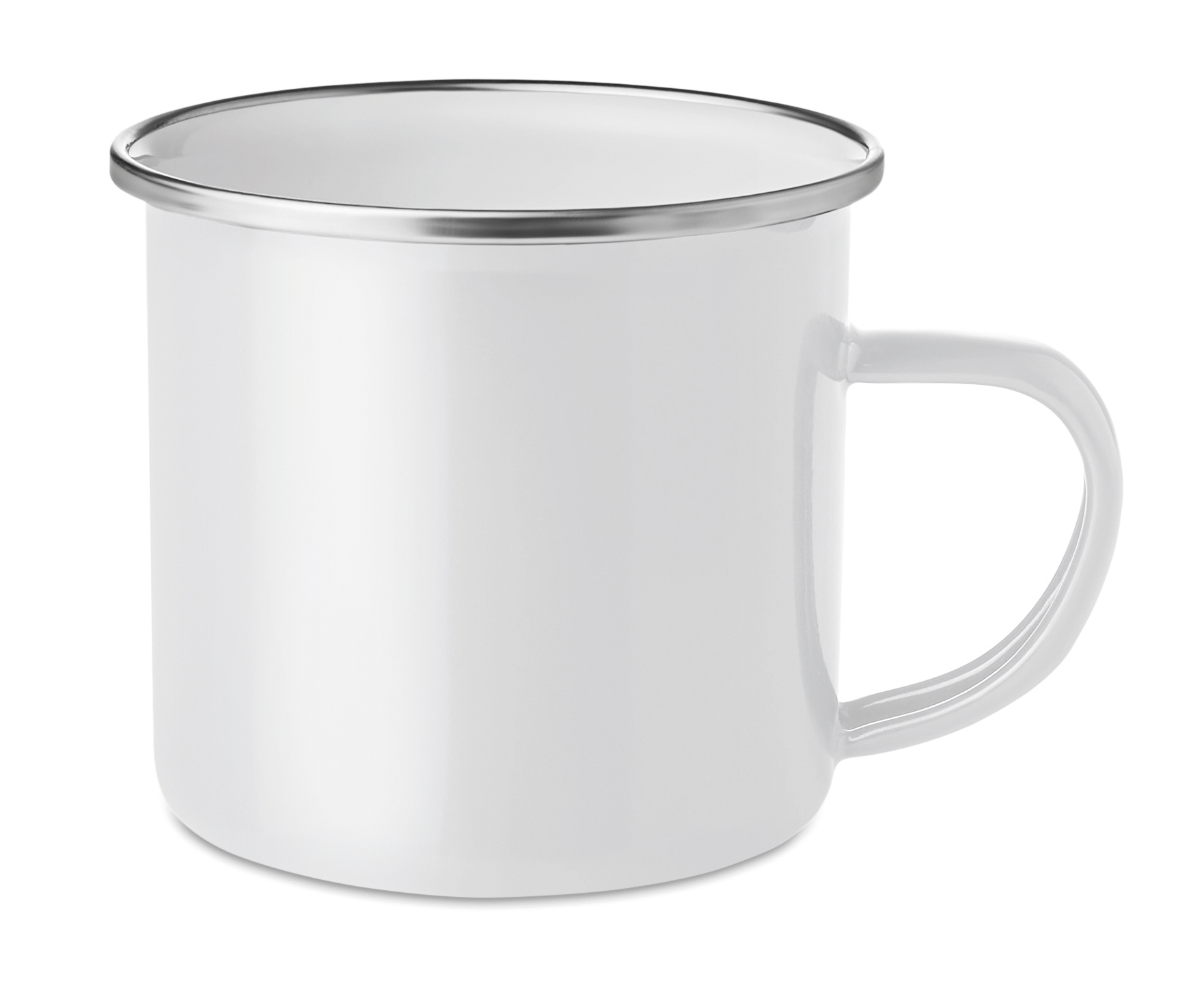 Kaffeetasse, Tasse, Porzellan, Weiß, Metallring