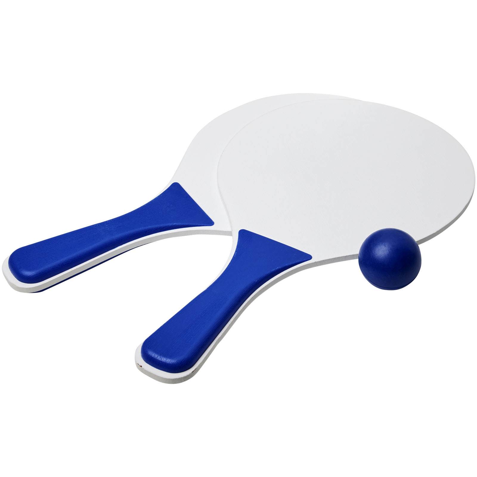 Badminton-Schläger, Tischtennis-Schläger, Schläger-Set, Blaue Griffe, Weiße Schlagfläche, Tischtennis-Schläger, Schläger, Schläger-Set, blauer Griff, Tischtennisball, Badminton Schläger, Tischtennis Schläger, blaue Griffe, blau, Ball