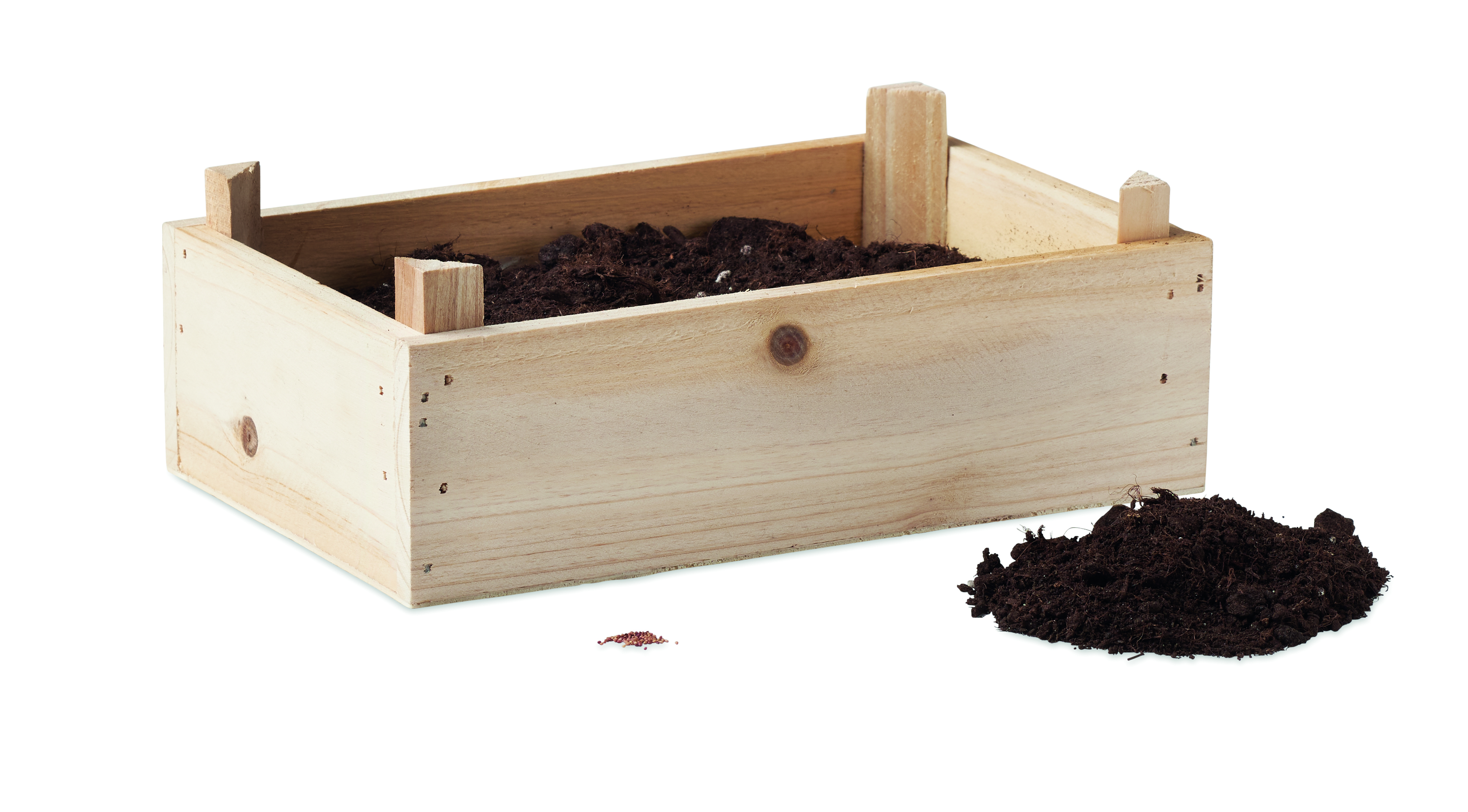 Holzkiste, Topf, Blumenkasten, Erde, Gartenbedarf