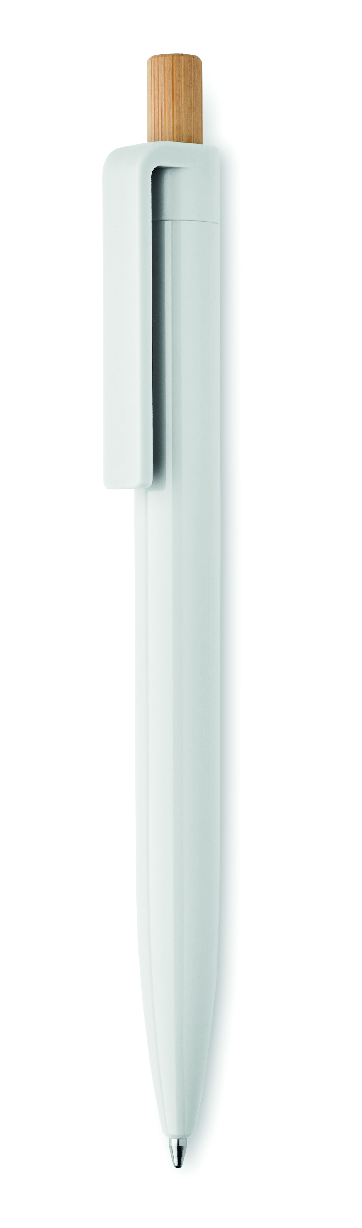 Stift, Kunststoff, Kugelschreiber, Clip, Holzclip, Kugelschreiber, Kugelschreiber mit Holzclip, Holzclip, Geleitender Stift, Bleistiftähnlich, Kugelschreiber, Holzclip, Metallspitze, Kugelstift, Schreibgerät