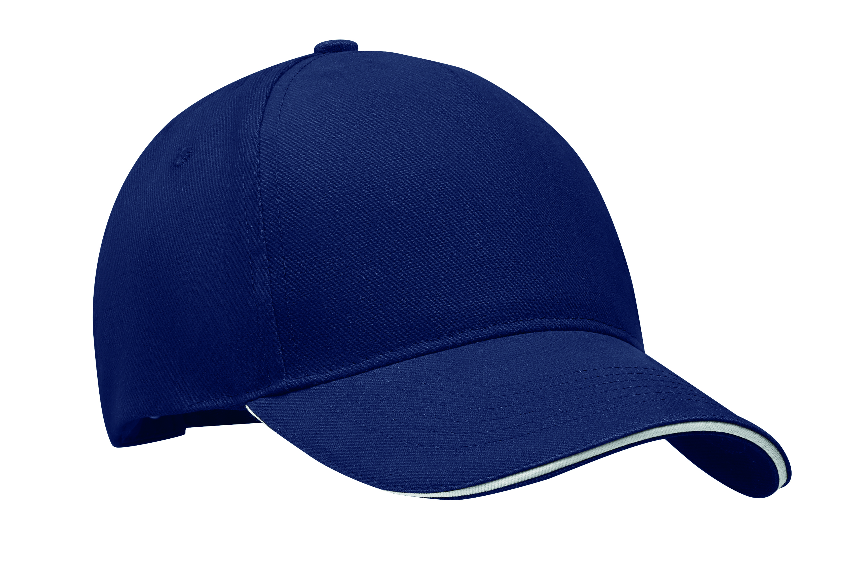Baseballkappe, Blau, Niedrige Krönung, Gewölbter Brim, Casual Hut