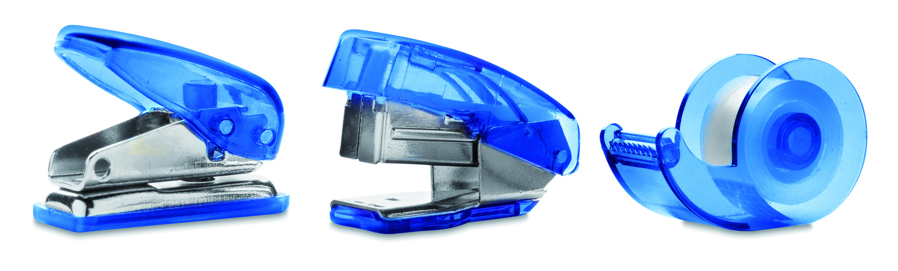 Tacker, Klammer, Klebebandabroller, Blau, Schneidwerkzeug