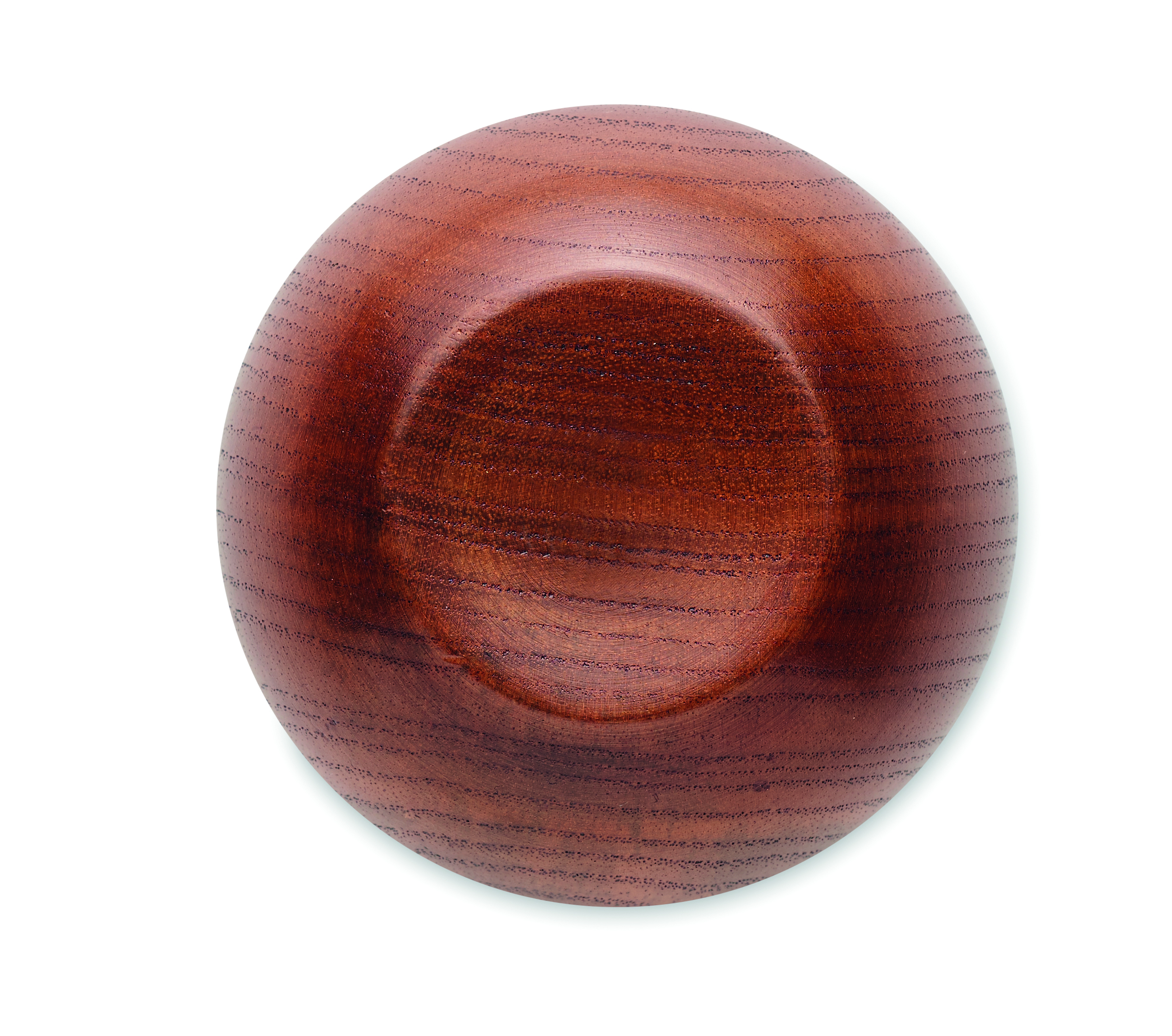 Holzschüssel, Holzmaserung, runde Schüssel, braun, Innenseite Schüssel