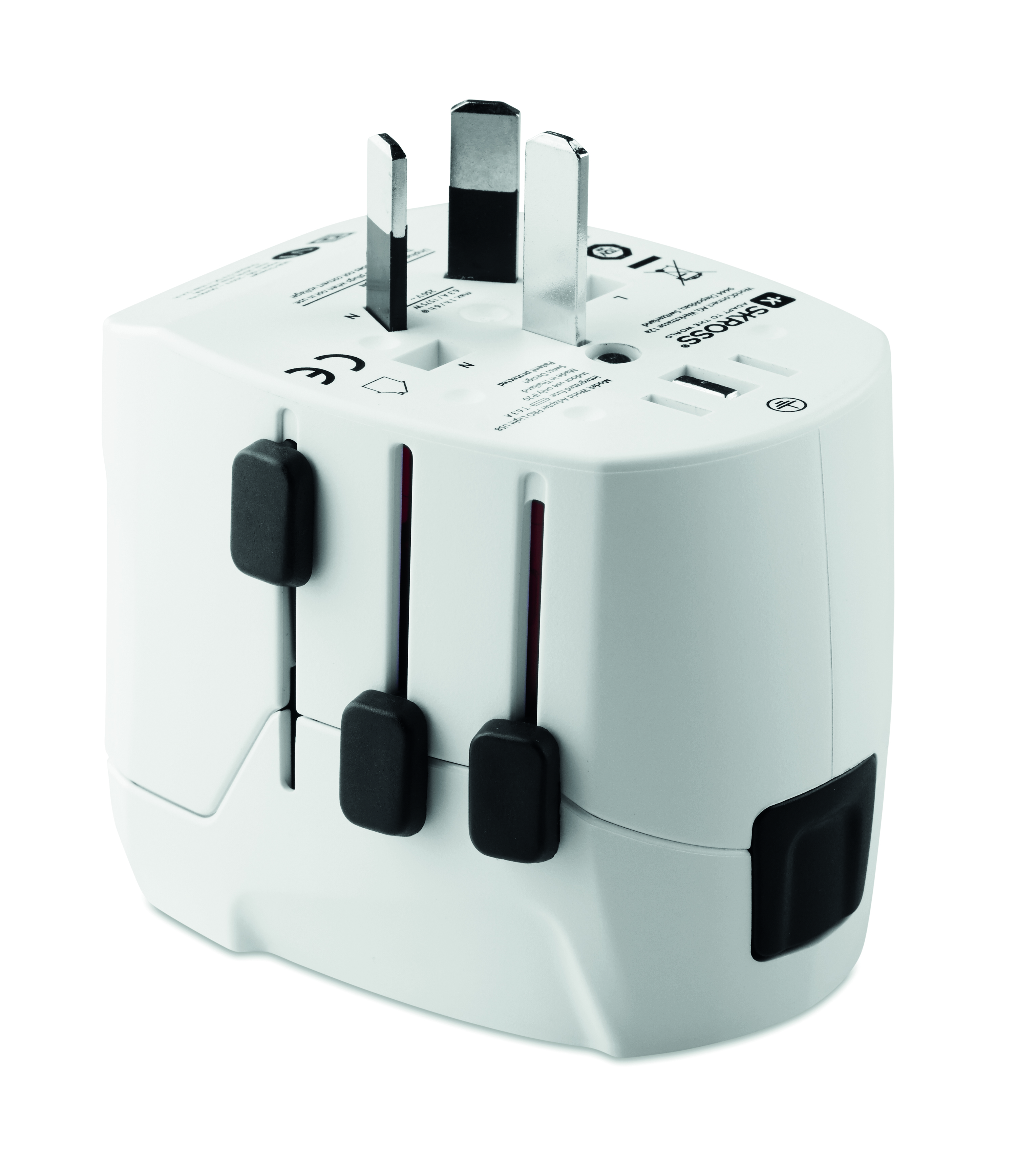 Steckeradapter, Mehrfachstecker, Schutzkontakt, USB-Port, Eurostecker