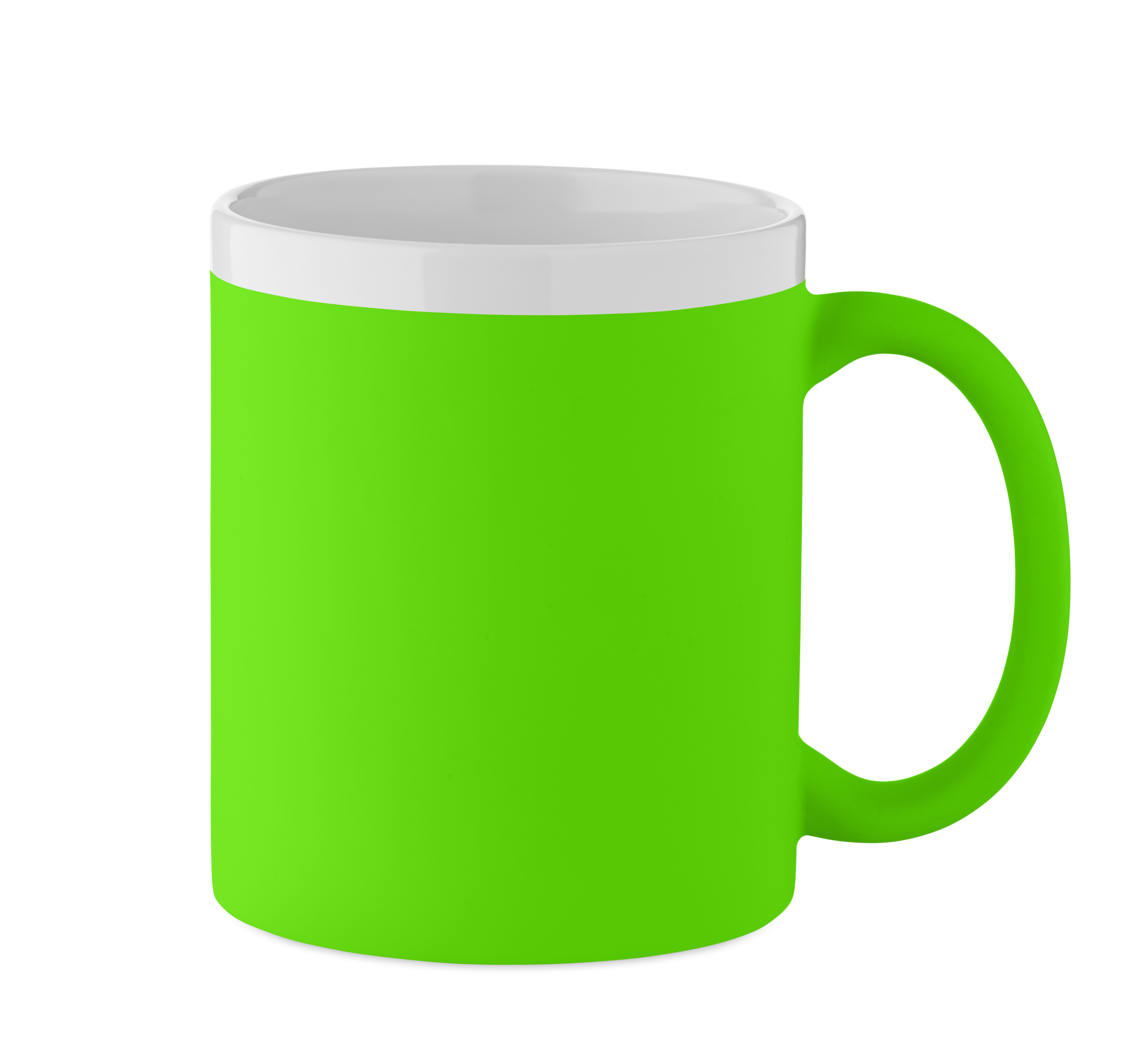 Kaffeetasse, Becher, grün, Korpus, Griff