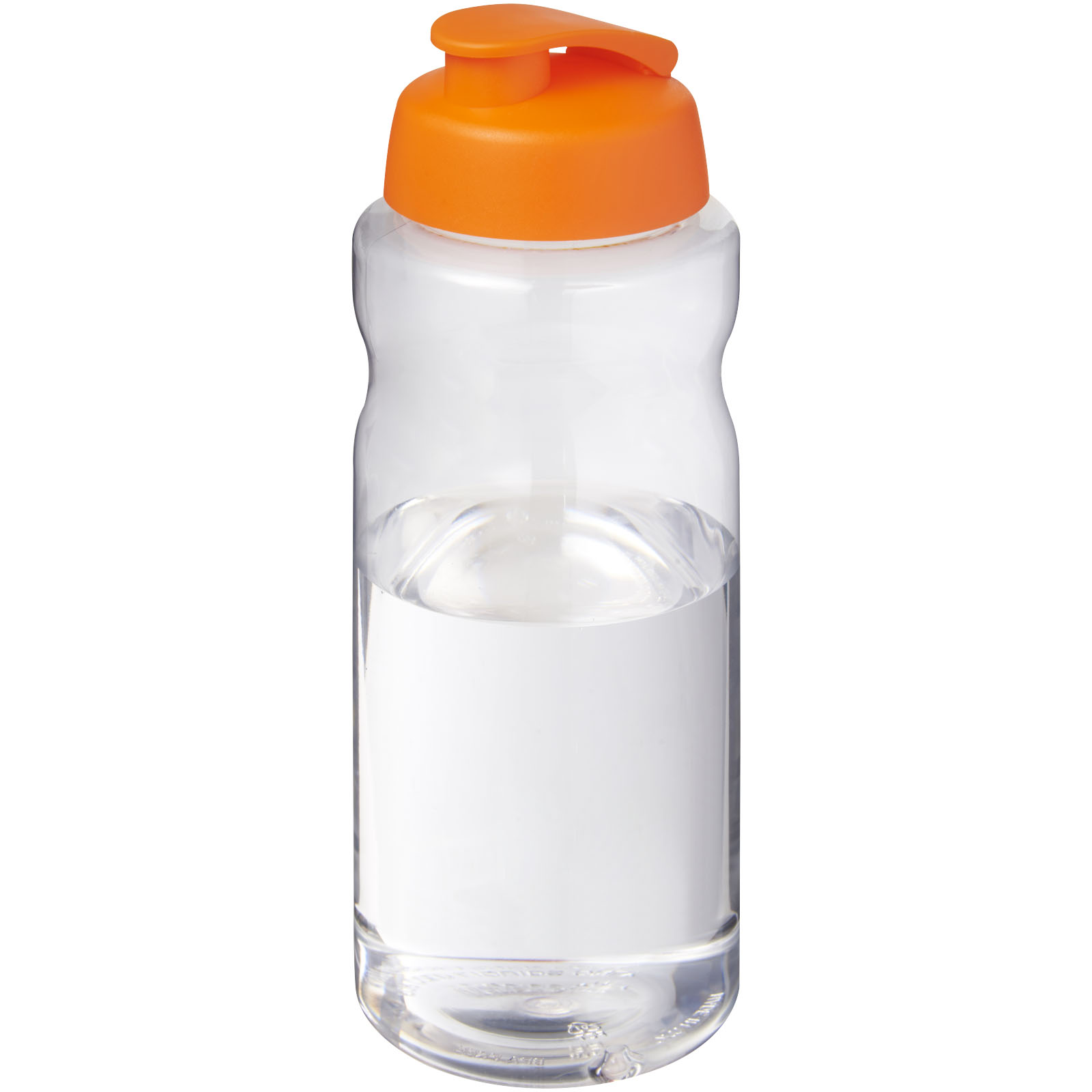 Trinkflasche, Wasserflasche, Sportflasche, Kunststoff, orange Deckel