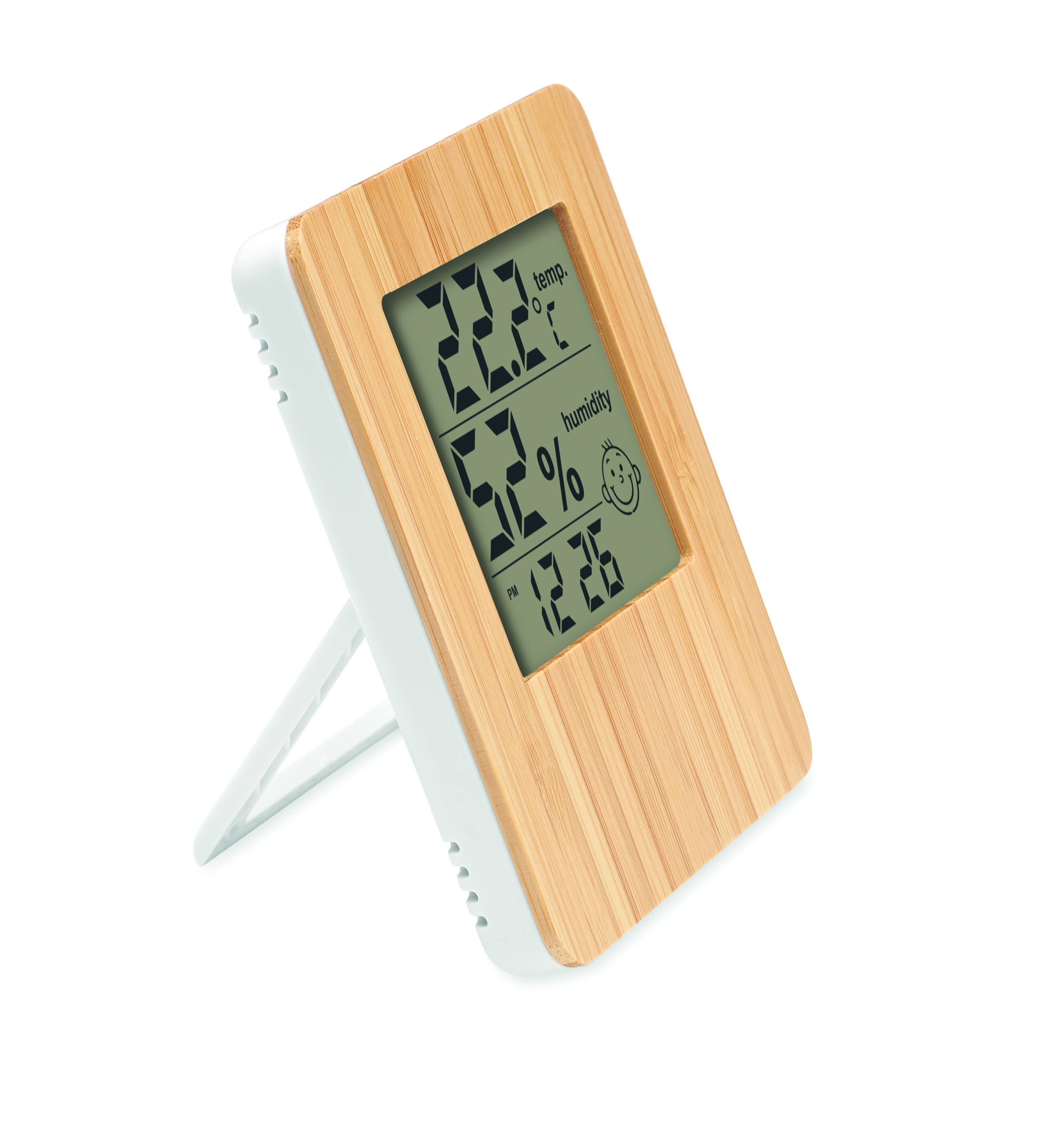 digitaler Thermometer, Wetteranzeige, Holzrahmen, digitaluhr, Tischuhr
