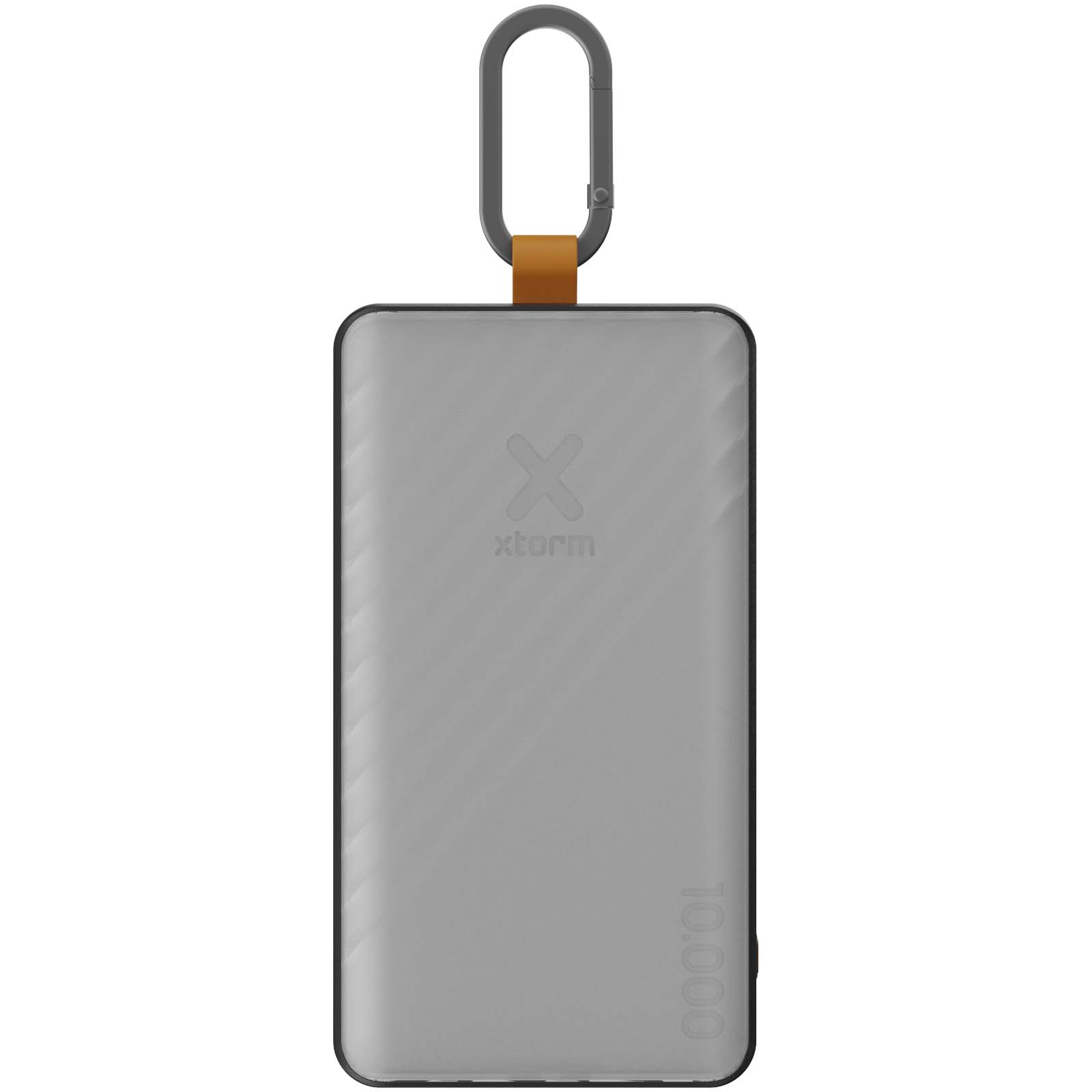 externer Akku, Powerbank, Grau, Karabiner, 10000mAh