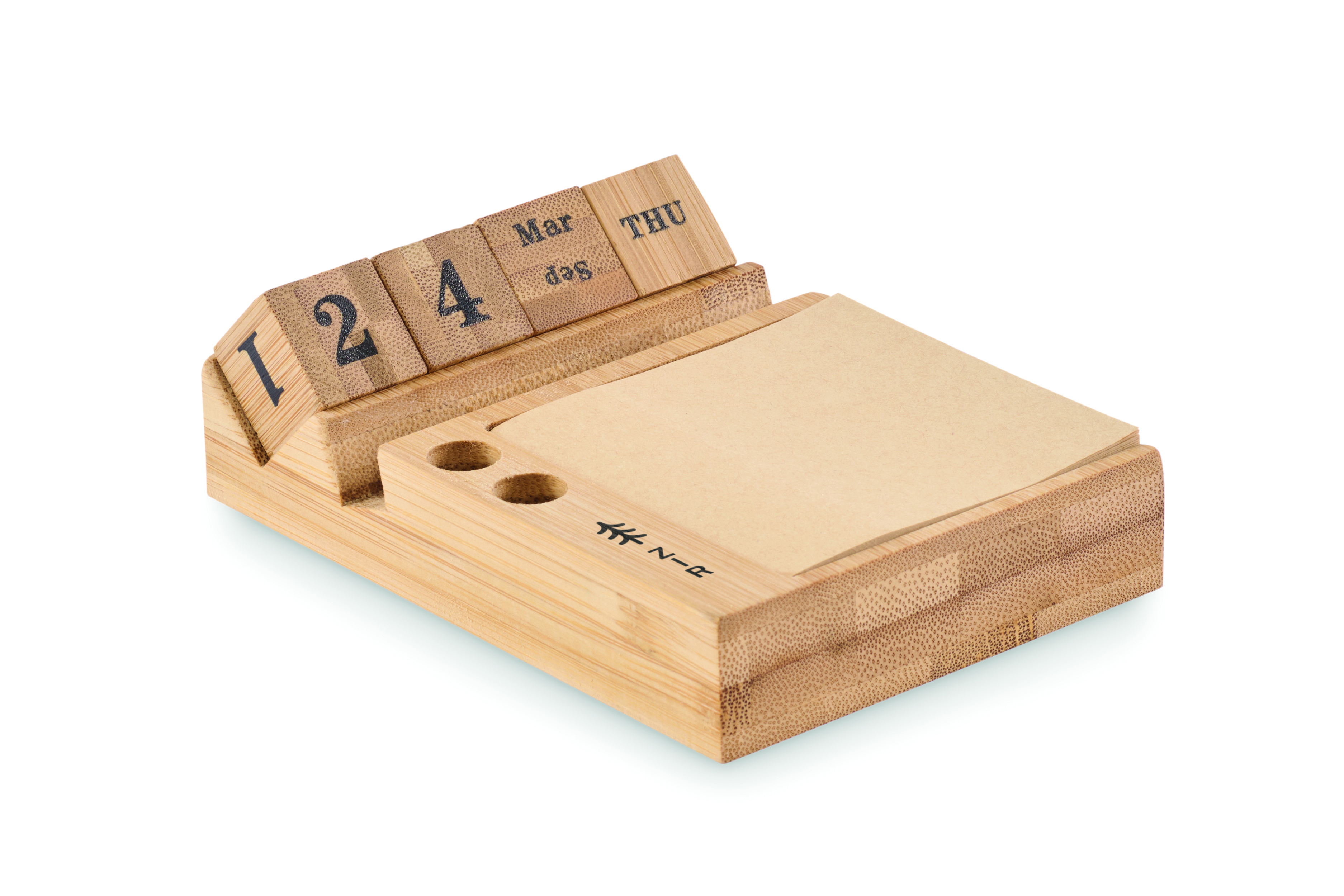 Holzunterlage, Kalenderblock, Wochentagesanzeige, Holzblöcke, N-R Markierung, kalender, Holz, Holzblöcke, Schreibtischzubehör, Notizbasis, holz, schreibunterlage, kalender, blockkalender, holzblock