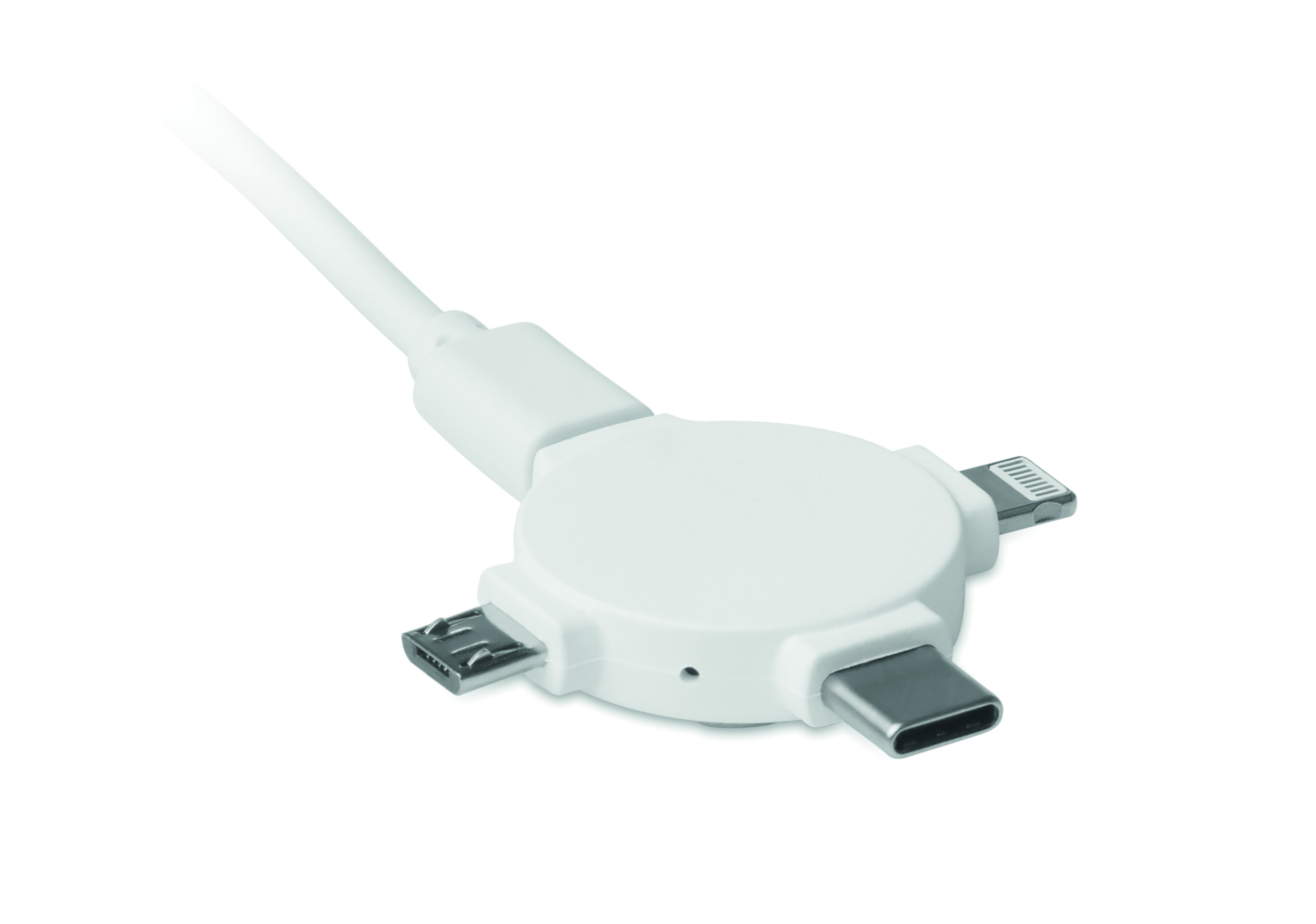 USB-C Adapter, HDMI Adapter, Micro USB, 3-in-1 Adapter, Weißer Anschluss