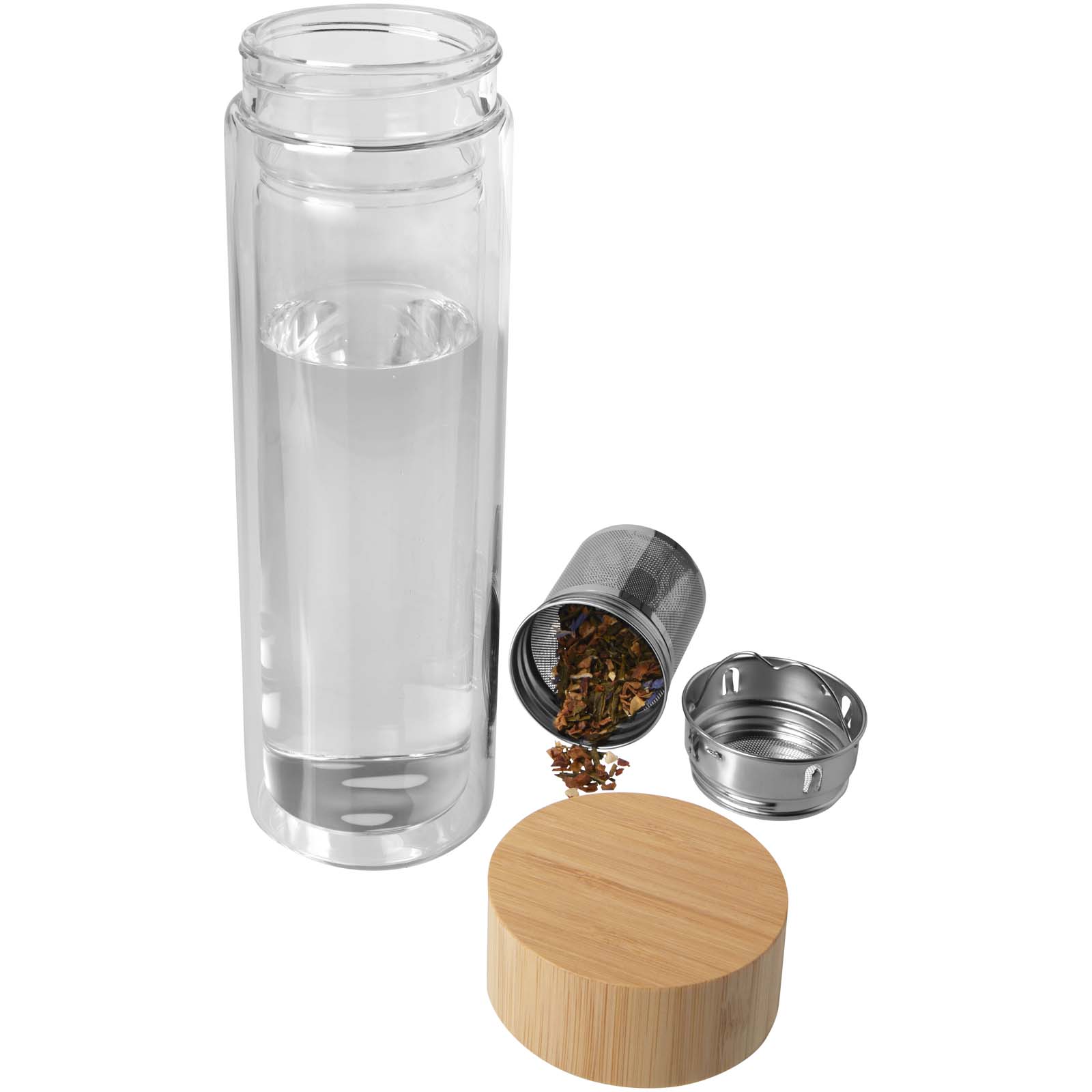Karaffe, Glas, Wasser, Tee-Set, Holzdeckel