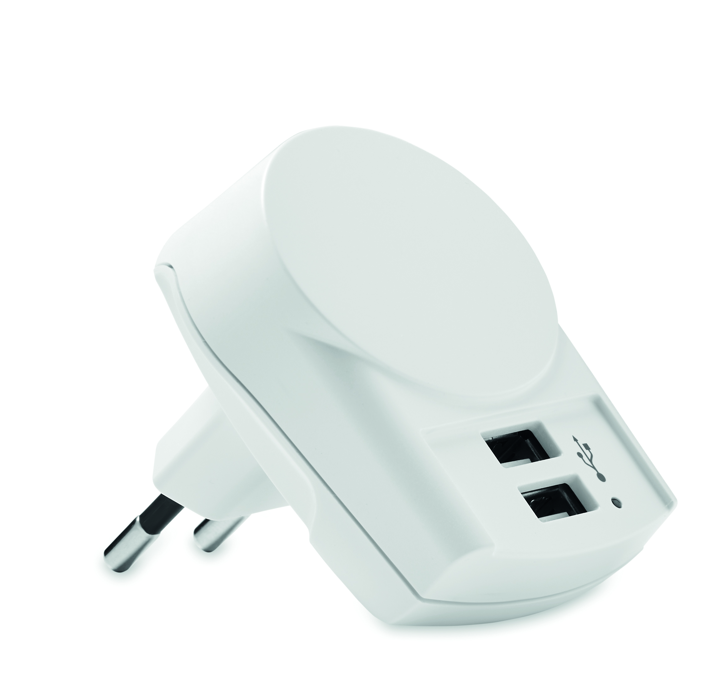 USB-Ladeadapter, Steckeradapter, USB-A Ladegerät, Euro-Stecker, Doppel-USB-Port