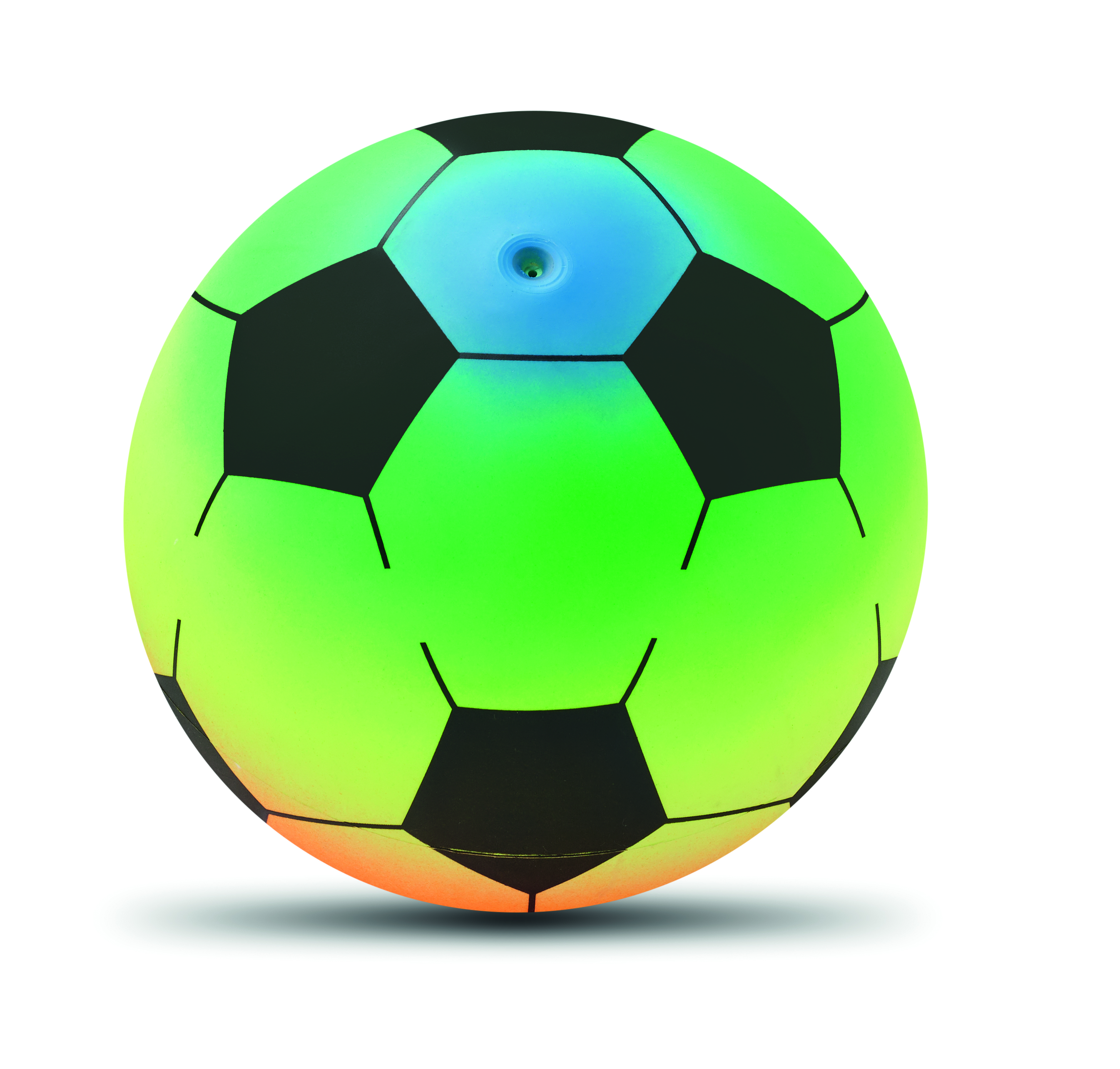 soccer ball, neon color, polyurethane, inflatable?, ball not inflated, Fußball, Ball, Neon, Fußball (Soccer), Gummi/Material, soccer ball, neon colors, bright ball, rubber ball, sporting gear