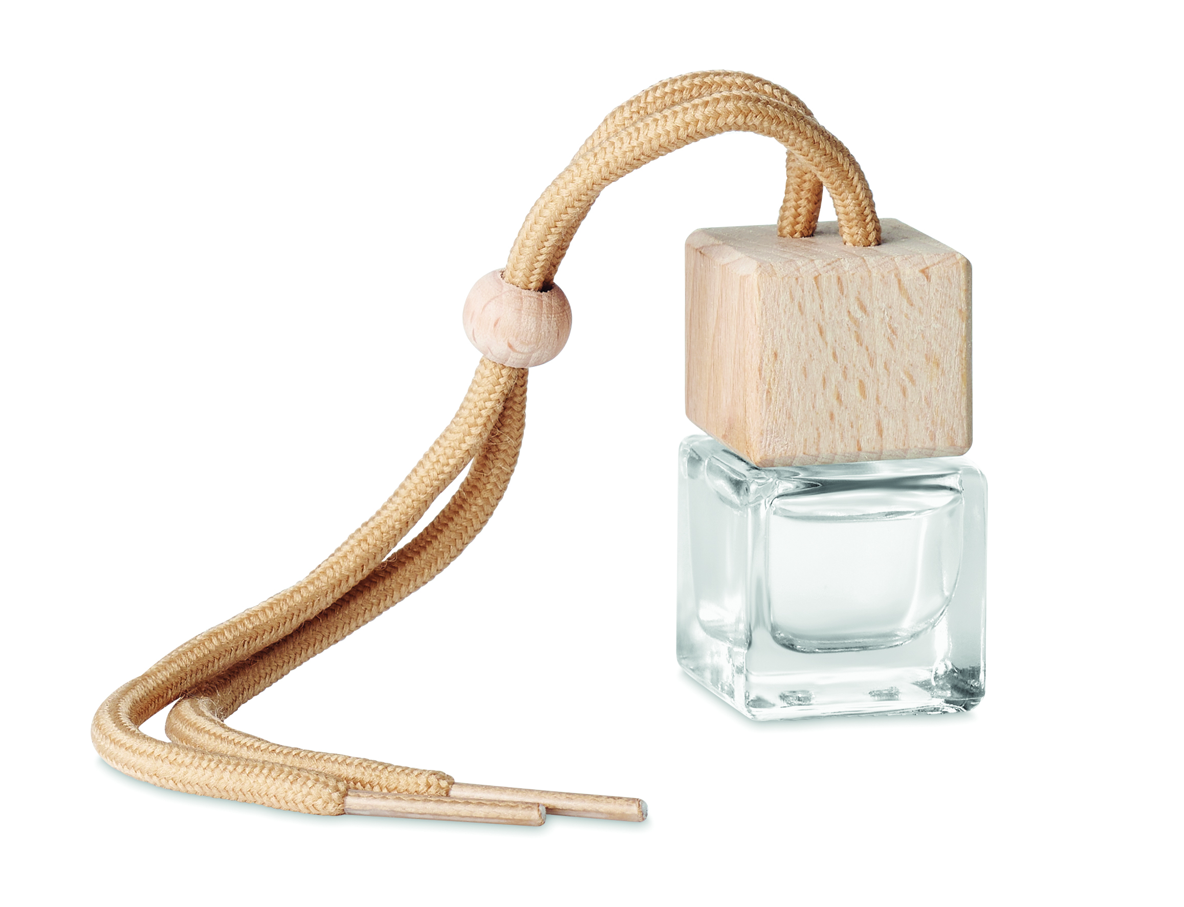 Parfüm, Nische, Glasflasche, Holzdeckel, Schnur