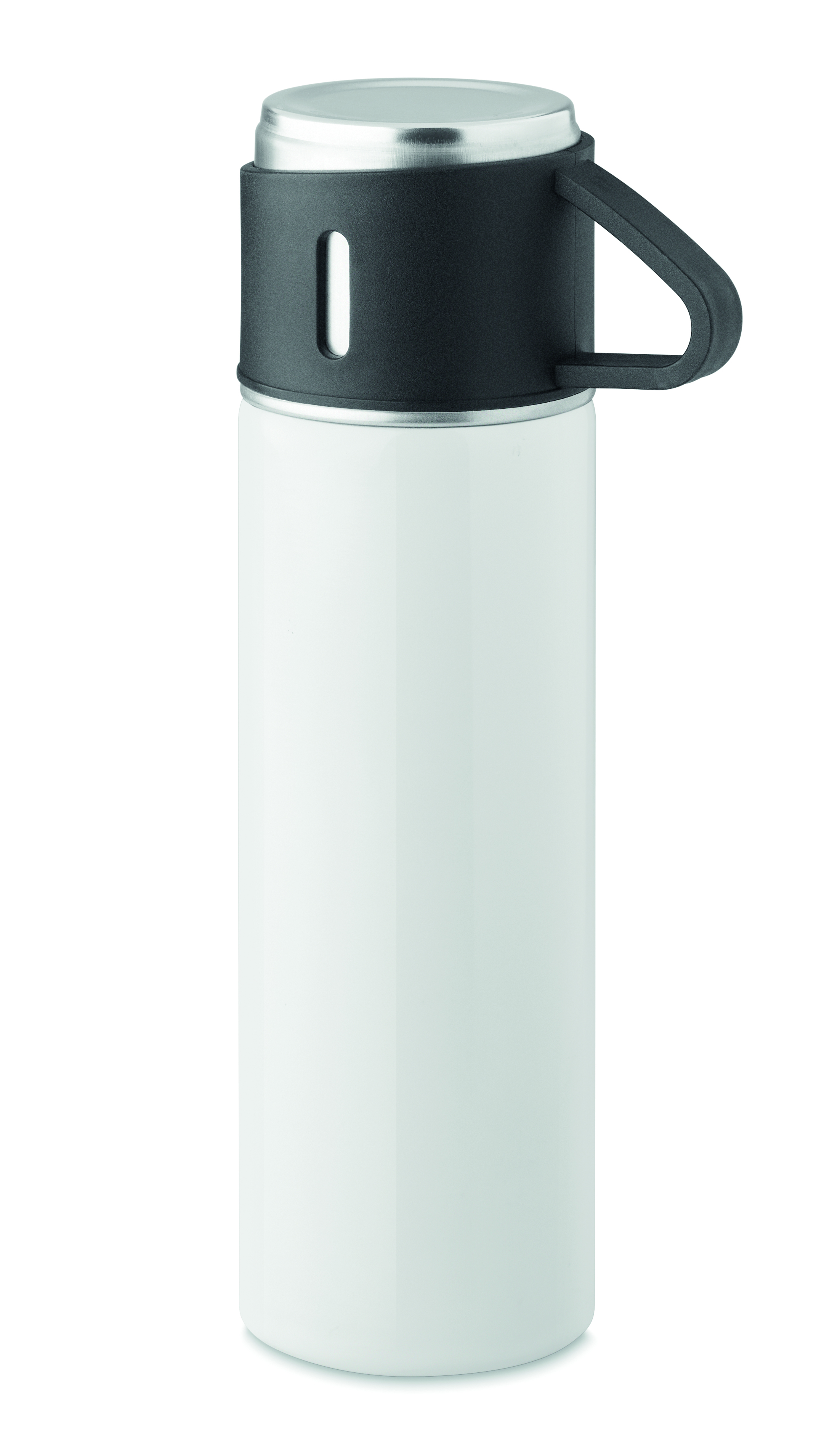 Flasche, Trinkflasche, Thermos, Griff, Schwarz/Weiß, Wasserflasche, Thermosflasche, BPA-frei, Edelstahl, Trinkbehälter, Thermos, Flasche, Trinkflasche, Aus Edelstahl, Weiß, Trinkflasche, Stahlflasche, Edelstahl, Weiß, Wasserflasche