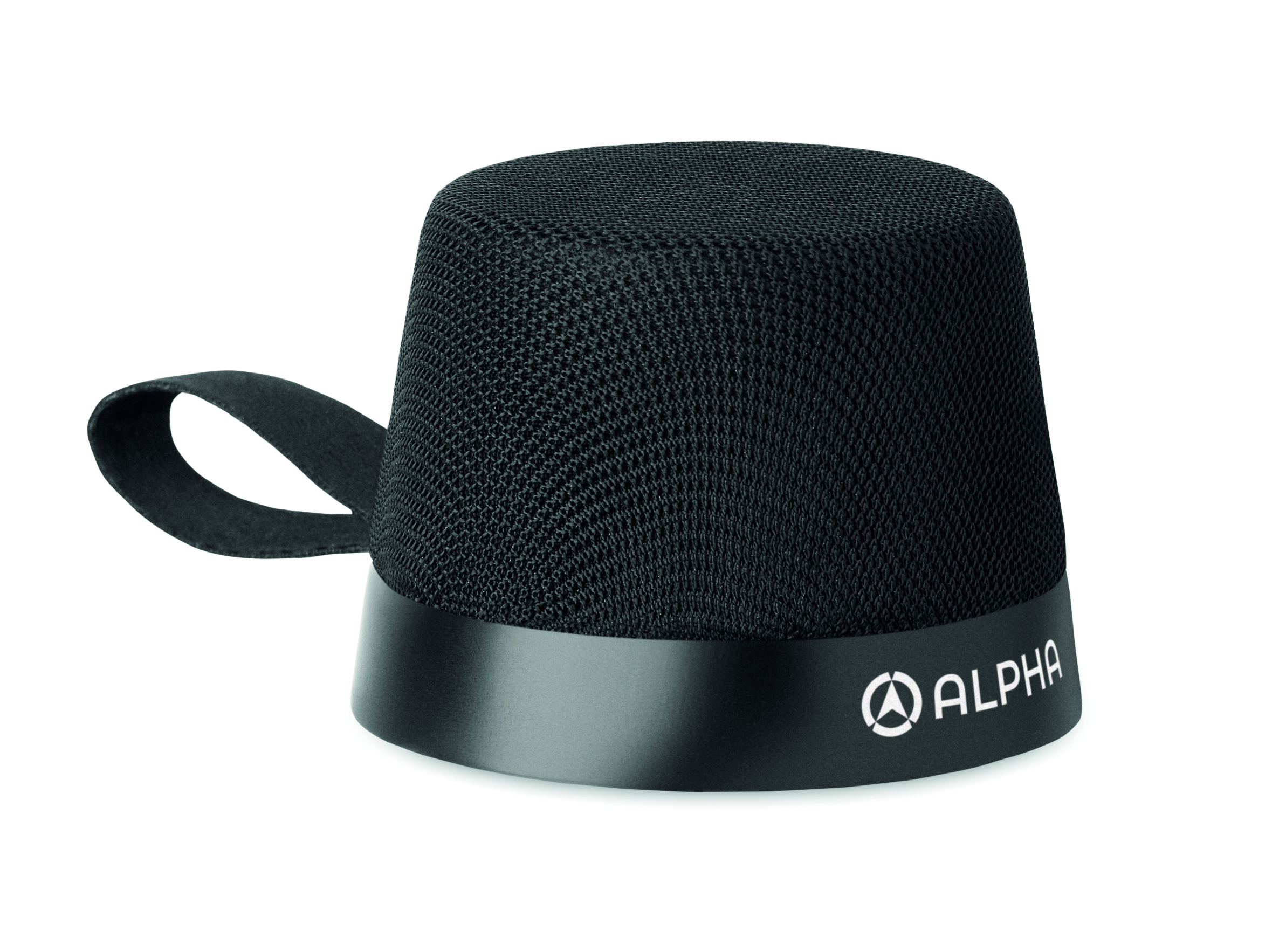 Hut, Schwarz, Mesh, Kapuzenhut, Alpha-Label, Kopfhörer, Lautsprecher, Alpha Branding, Schwarz, Mesh-Gewebe, Hut, Polohut, Mesh-Textur, Schwarz, Alpha