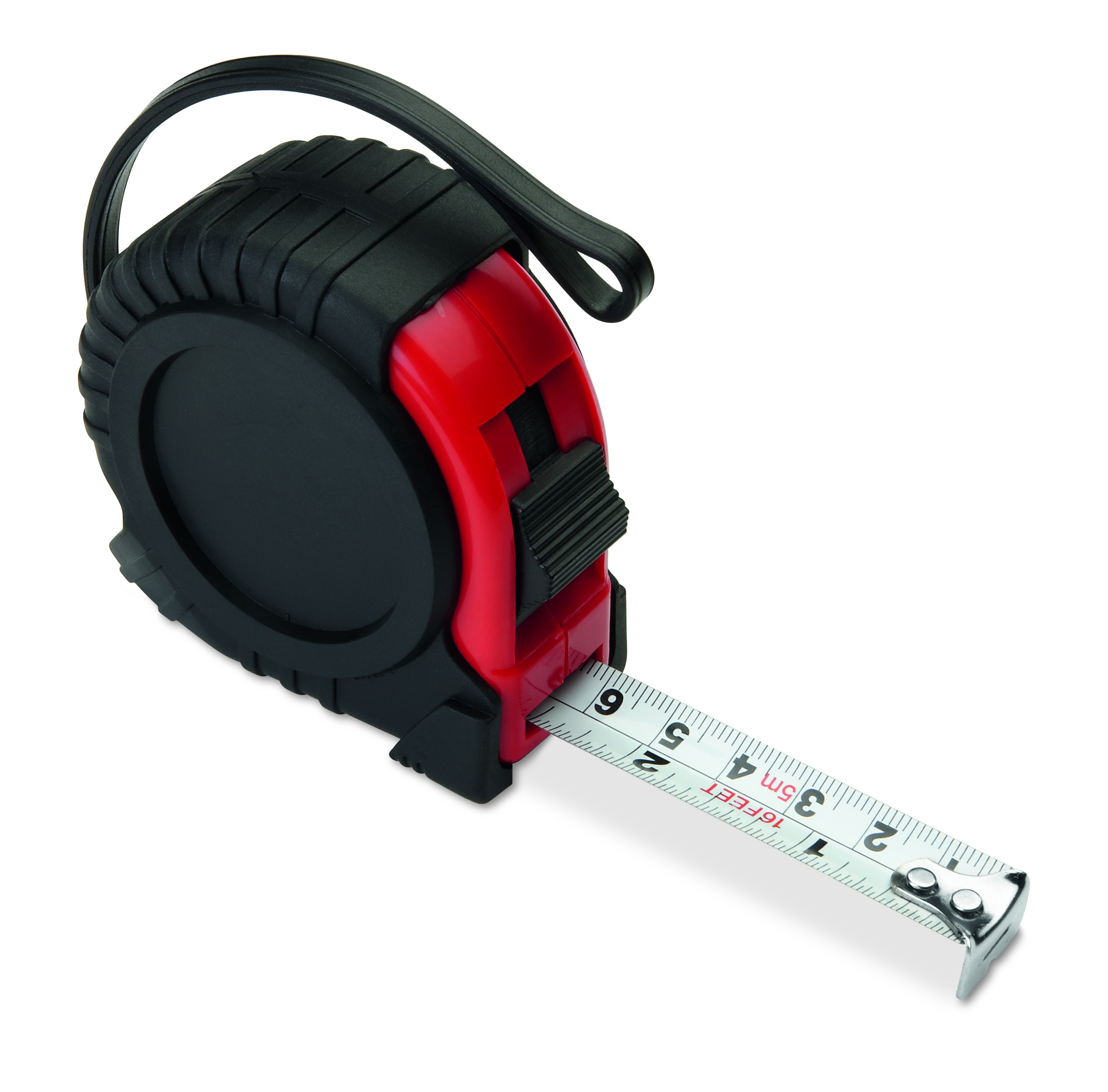 Maßband, Messband, Rot-schwarz, Kompakt, Metallhaken, Tischmaßband, Ratsche Maßband, Maßband, Konstruktionstool, Koffermaßband