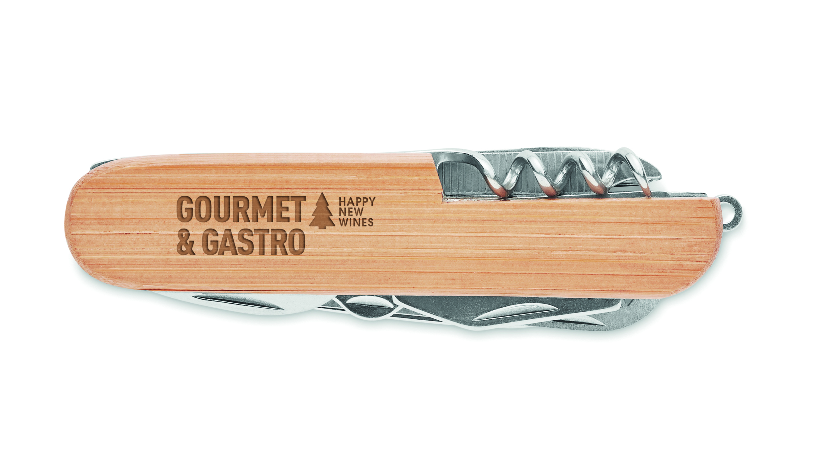 Gourmet, Gourmetmesser, Holzgriff, Korkenzieher, Holz-Holzgriff
