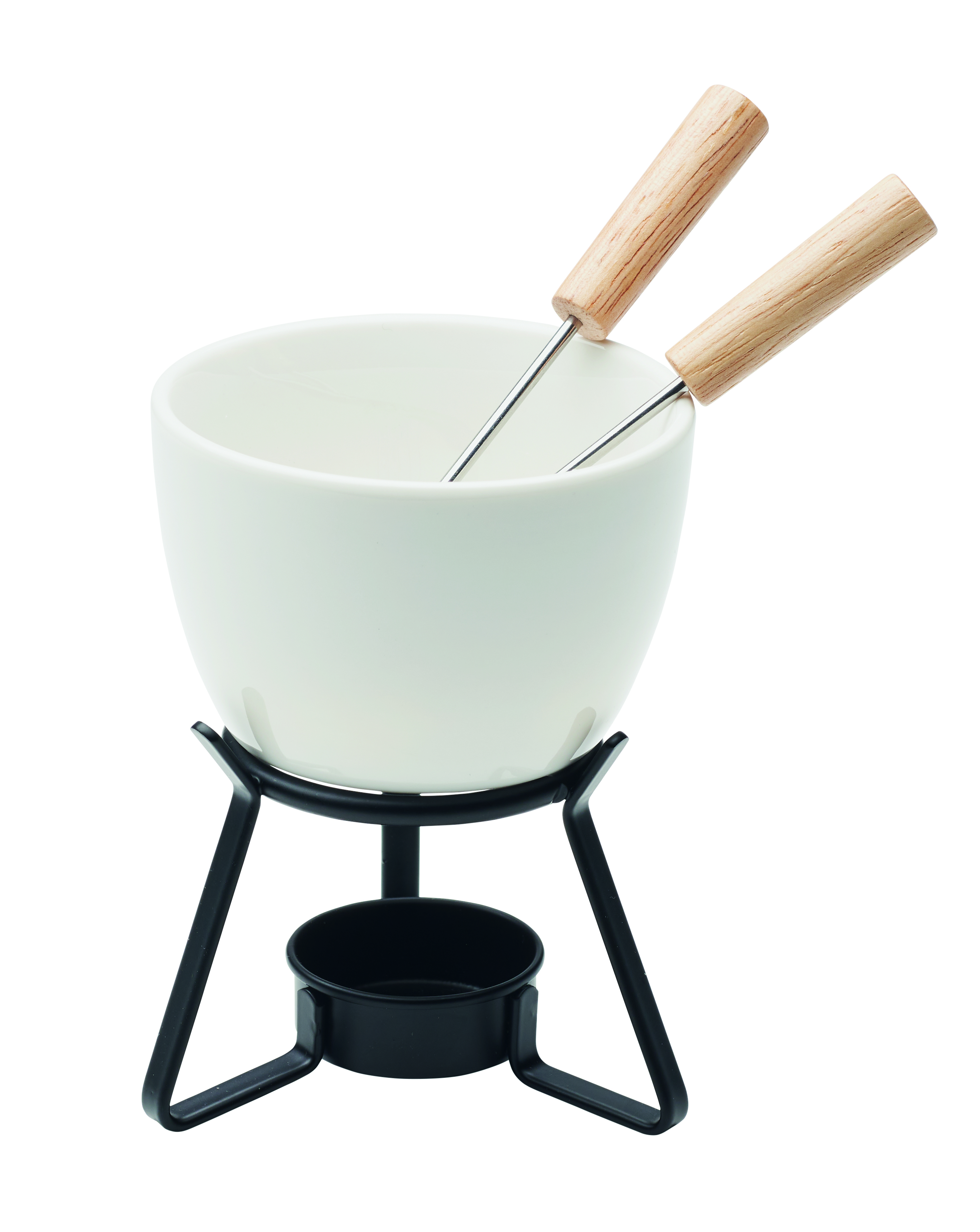 Käseschäler, Tafelservice, Schneidewerkzeug, Holzgriff, Brunnenkasserol, Käsefonduepfanne, Fondue-Topf, Holzstäbe, Schwarzständer, Käseschüssel, Fondue-Set, Schüssel, Holzstöckchen, Metallsständer, Schwarz-Weiß-Kontrast