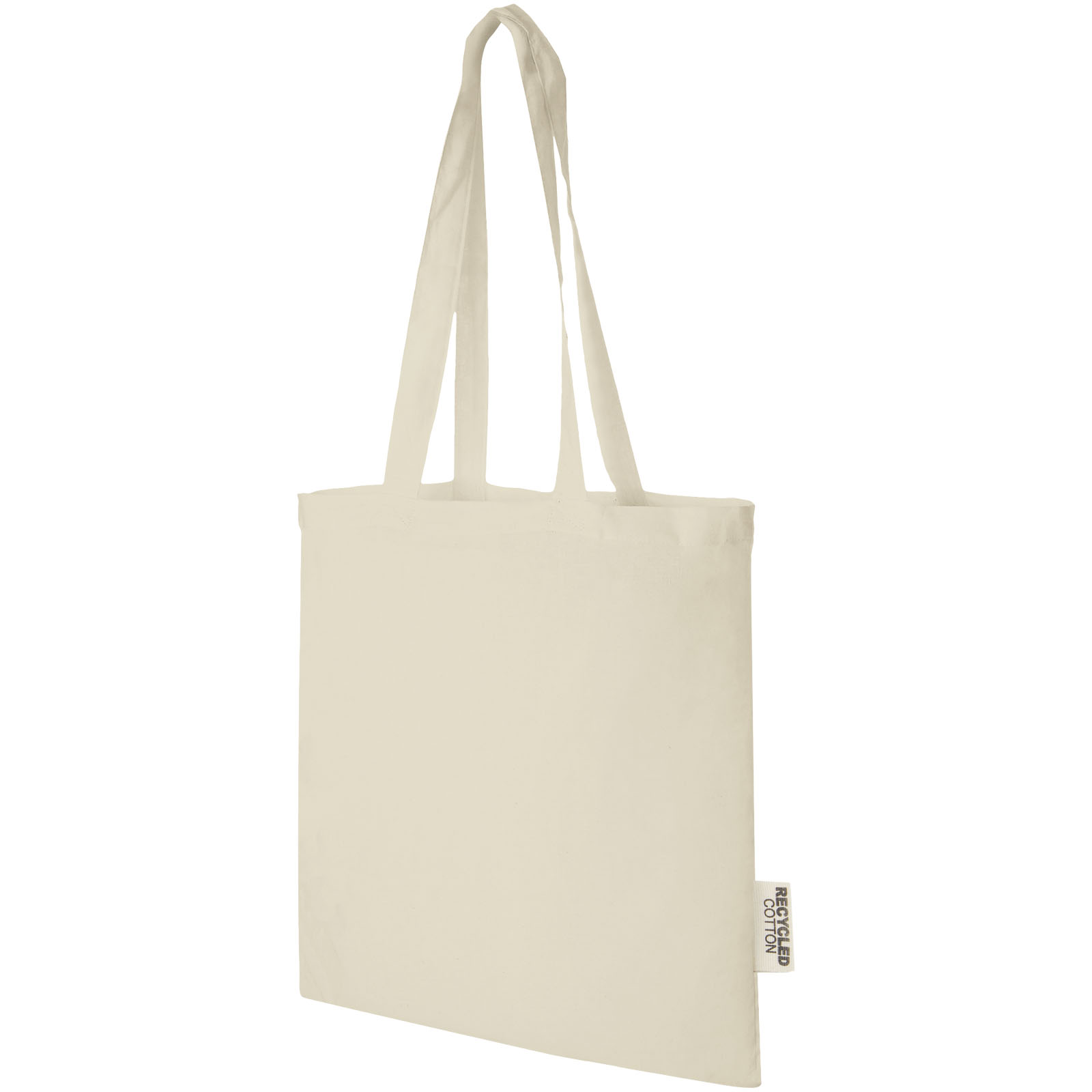 Tote-Tasche, Canvas, Baumwolle, Beige, Wiederverwendbar