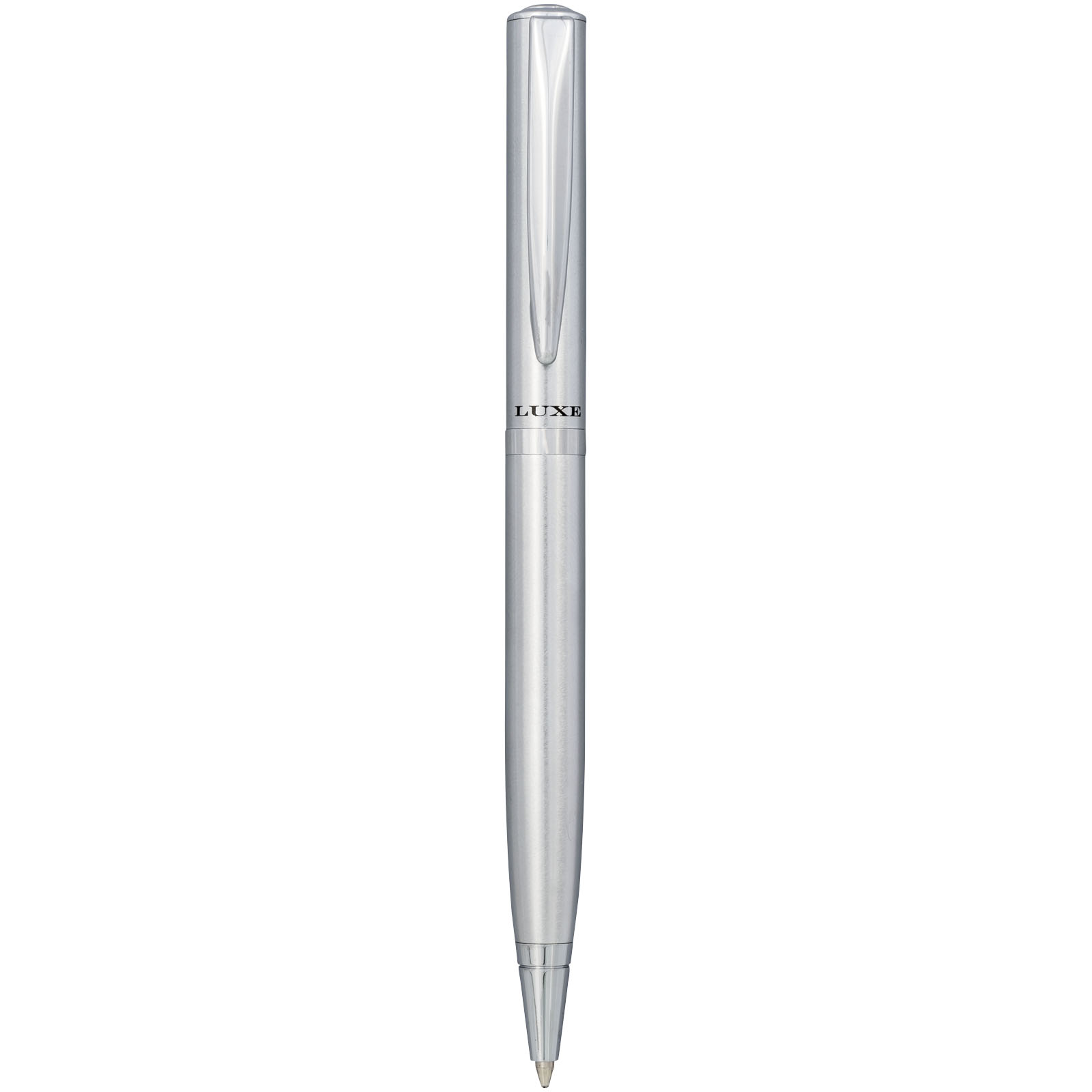 ballpoint pen, Metall, silber, Klickmechanismus, Drehmechanismus, Kugelschreiber, Metal, Silber, Gehäuse, Niedrige Spitze, Kugelschreiber, Metallic, Silber, Kappe, Spitzestift