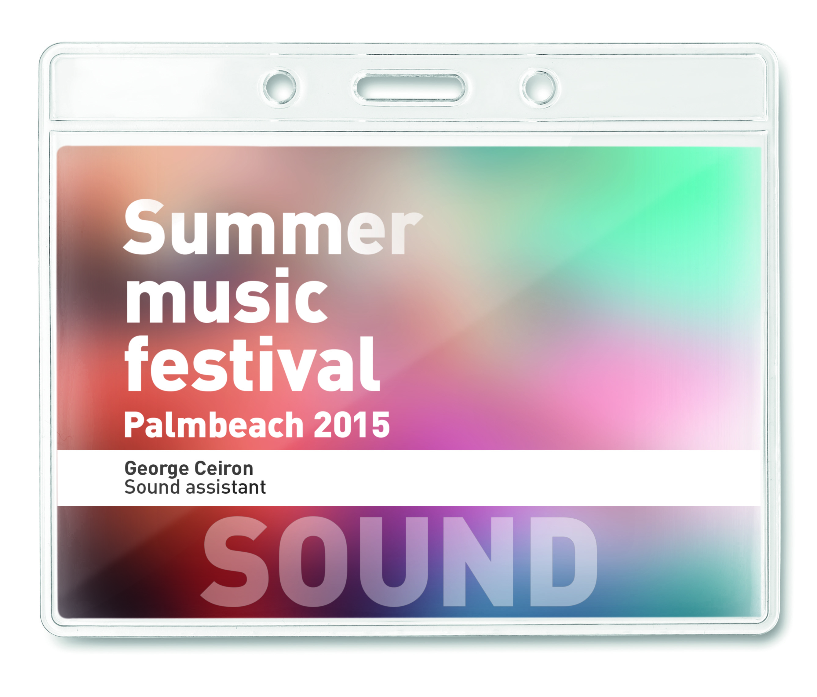 Sound device, Speaker display, Music festival poster, Georg Ceiron, Palmbach 2015