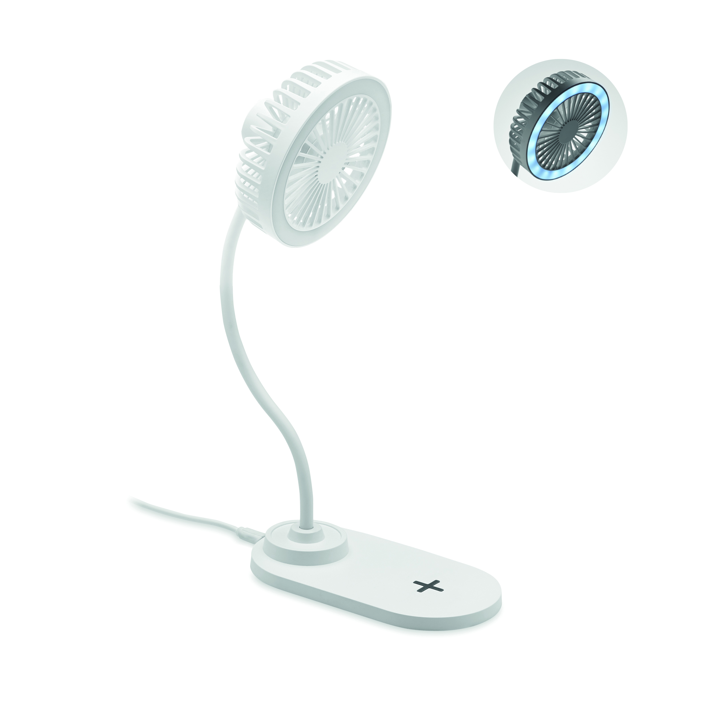 usb, ventilator, clip-on, tisch, lampe
