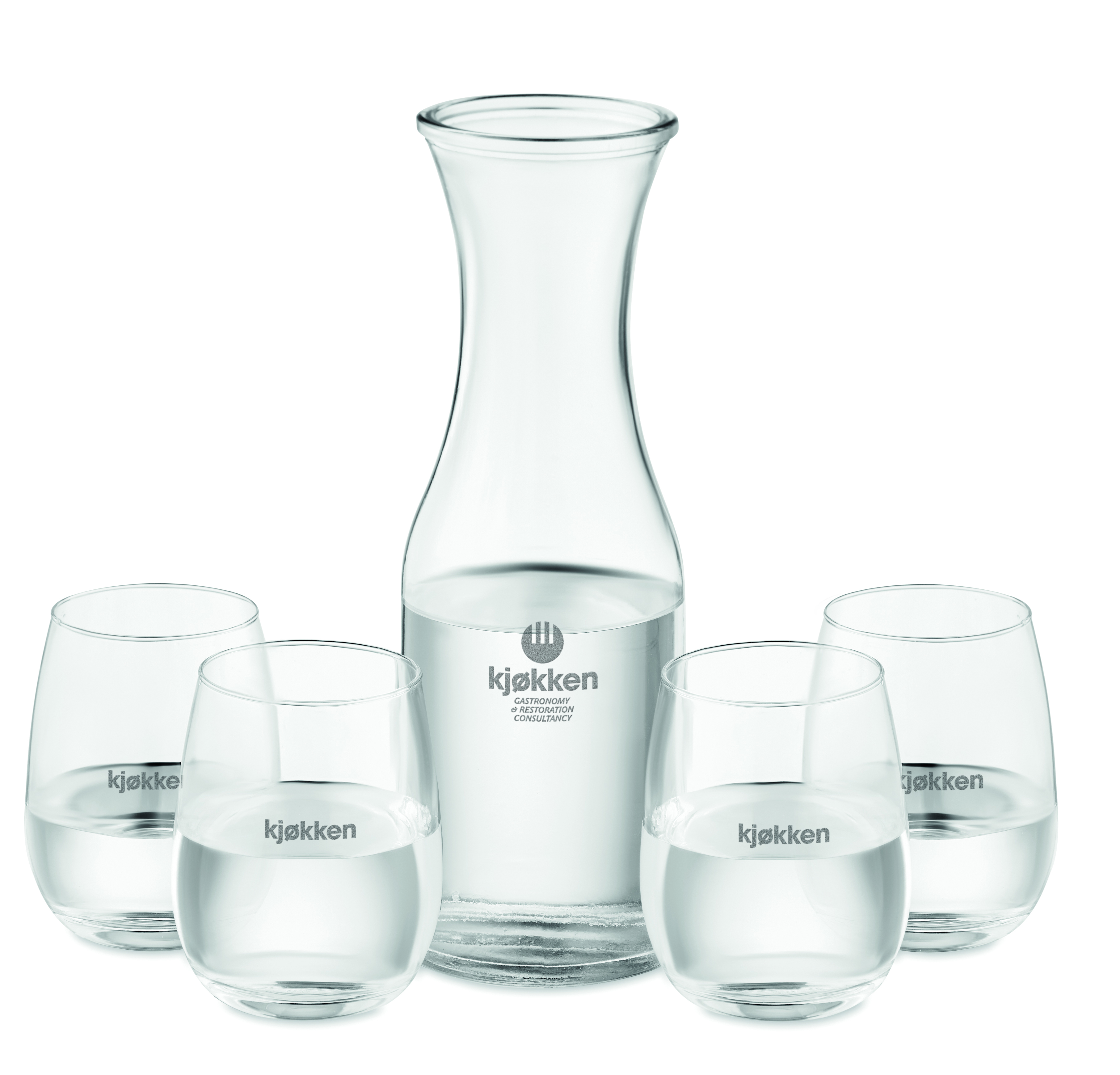 glas, Karaffe, Servierglas, Wasserglas, Set
