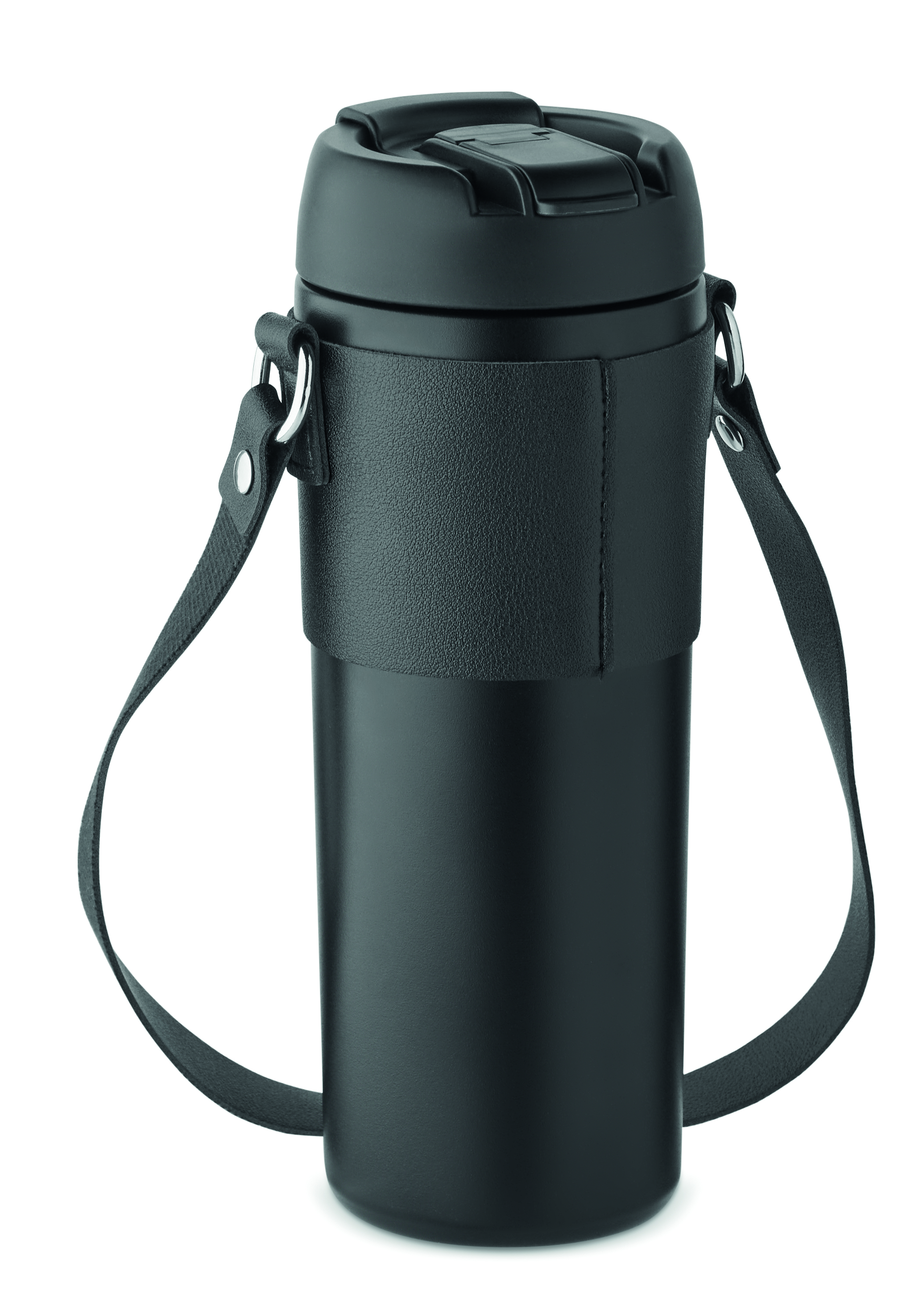 Wasserflasche, Trinkflasche, Sportflasche, Flasche mit Deckel, Tragegurt