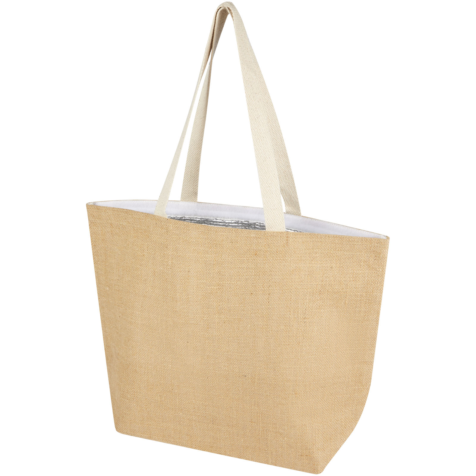 Tote, Tasche, Sack, Jute, Beige