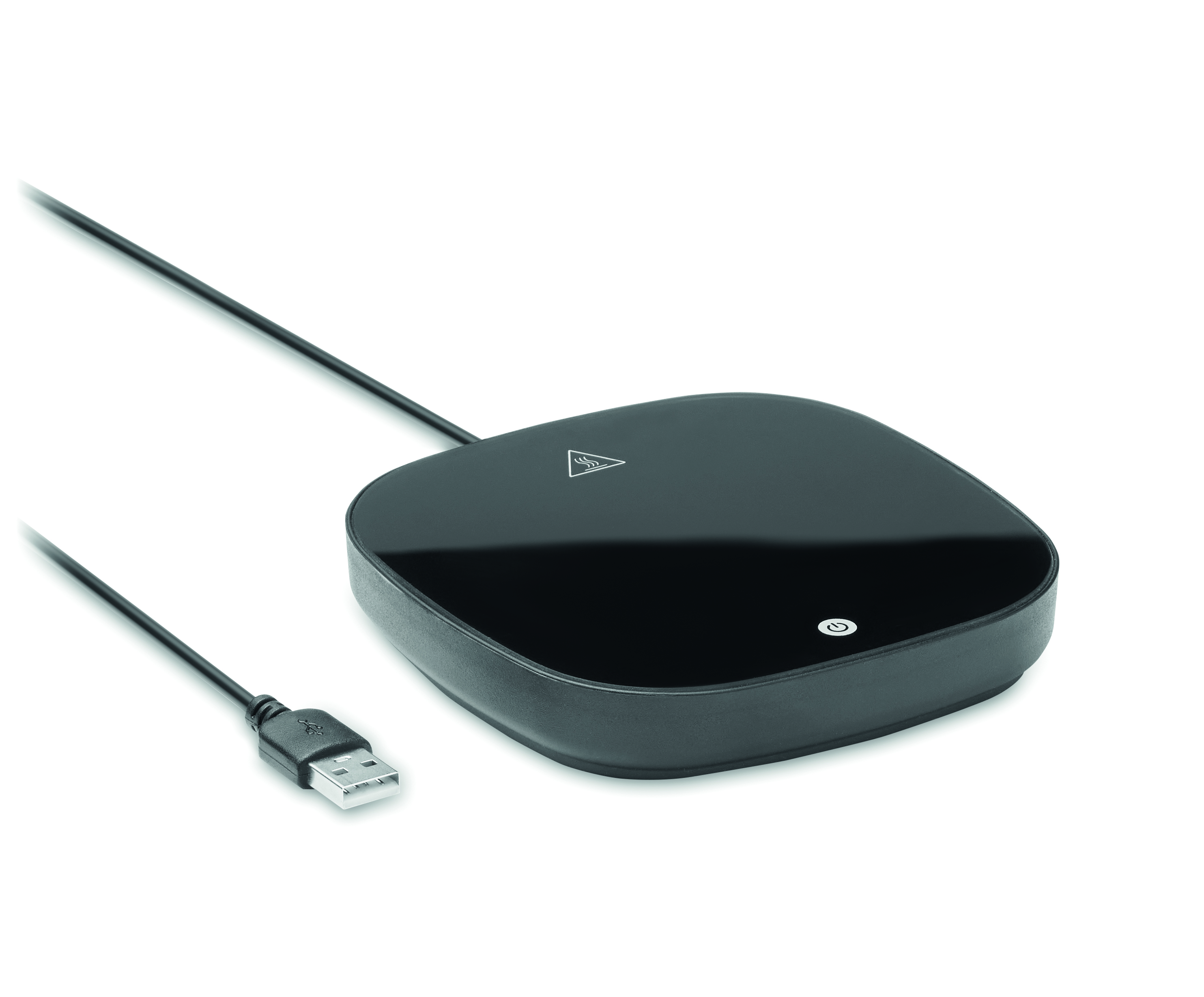USB-C Hub, Ladehub, Ladestation, schwarz, ovalförmig, USB-Bluetooth Adapter, Drahtloser Empfänger, USB-Stecker, Schwarz, Kleines Gehäuse, USB-Adapter, Docking Station, Wireless Receiver, USB-Type A, Power Button