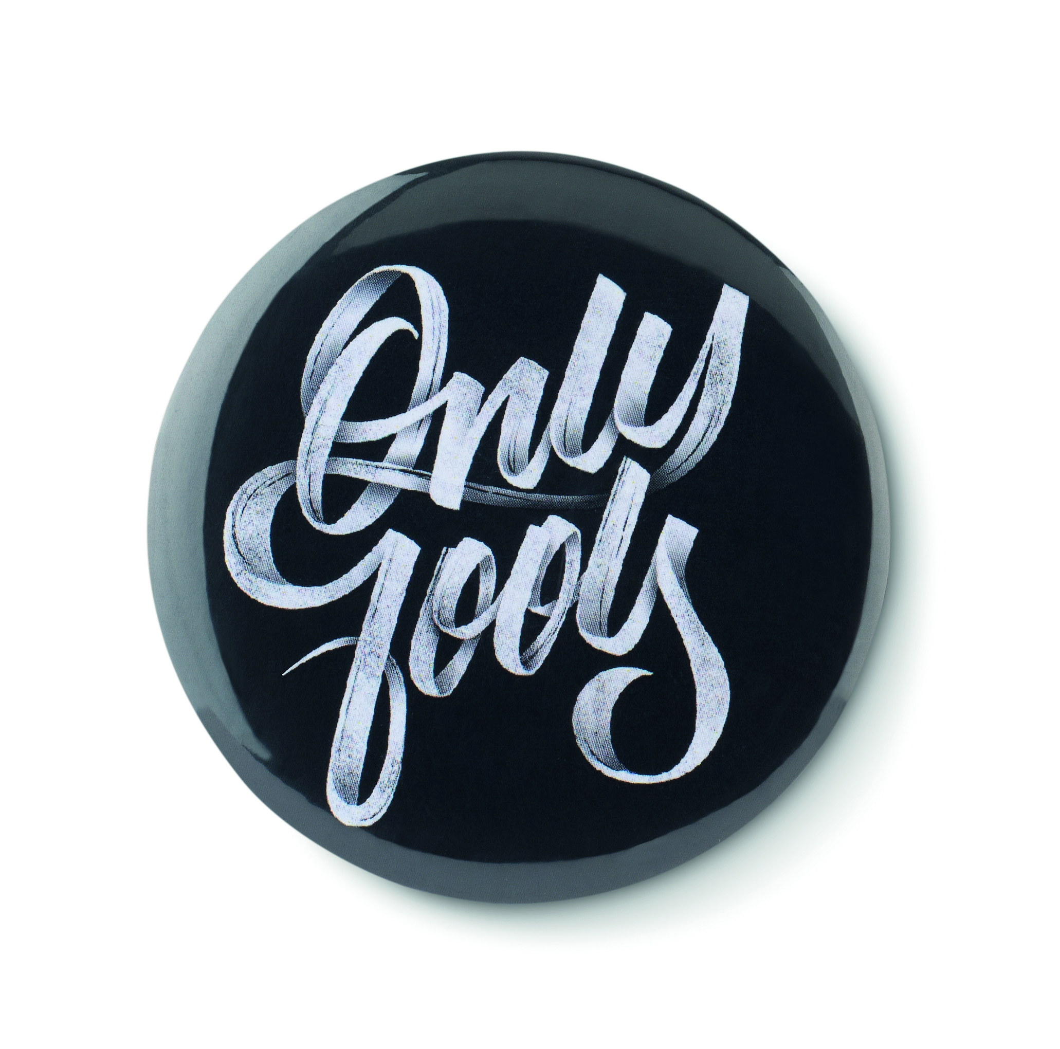 button, pin, medallion, black, text-art