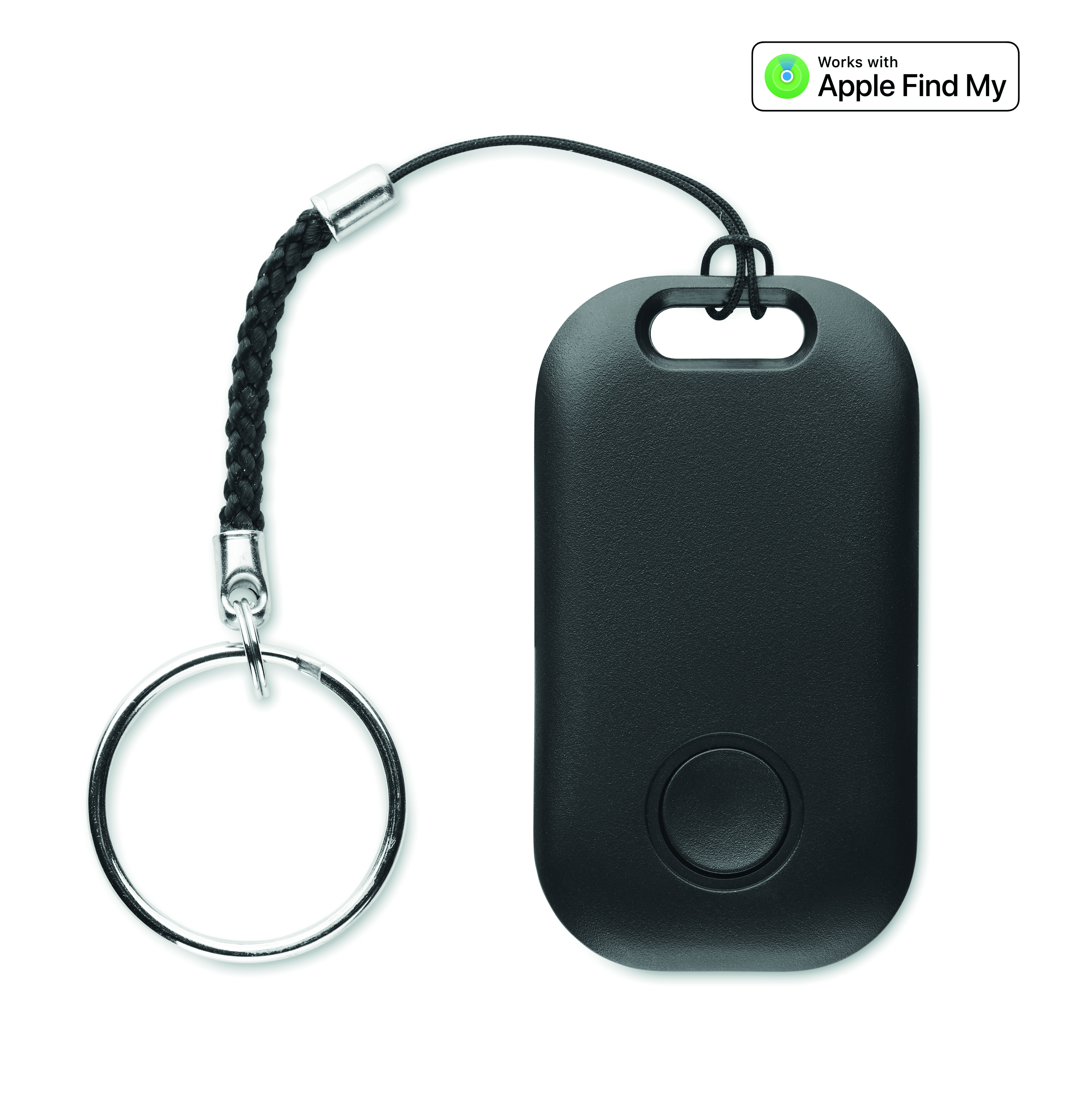 Schlüsselanhänger, Key Finder, Bluetooth-Tracker, Schwarz, Kastenform, Schlüsselanhänger, Tragbarer Schlüsselzünder, Schwarz, Gliederkette, Lanyard-Schlüsselanhänger, Schlüsselanhänger, Lanyard, Schwarz, Knopf, Fob