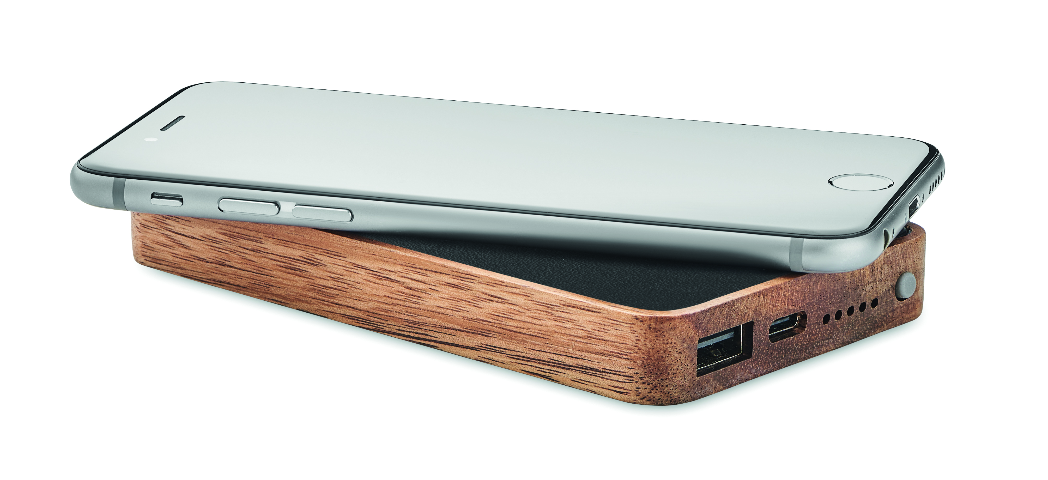 smartphone, silber, rand, tasten, telefon-zubehör, Smartphone, iPhone, Silber, Seitliche Knöpfe, Holz-Ladegerät, smartphone, silbernes Telefon, home-Button, Seitentasten, Holz-Dock, smartphone, silber, home button, Lautstärke-Tasten, Holzständer