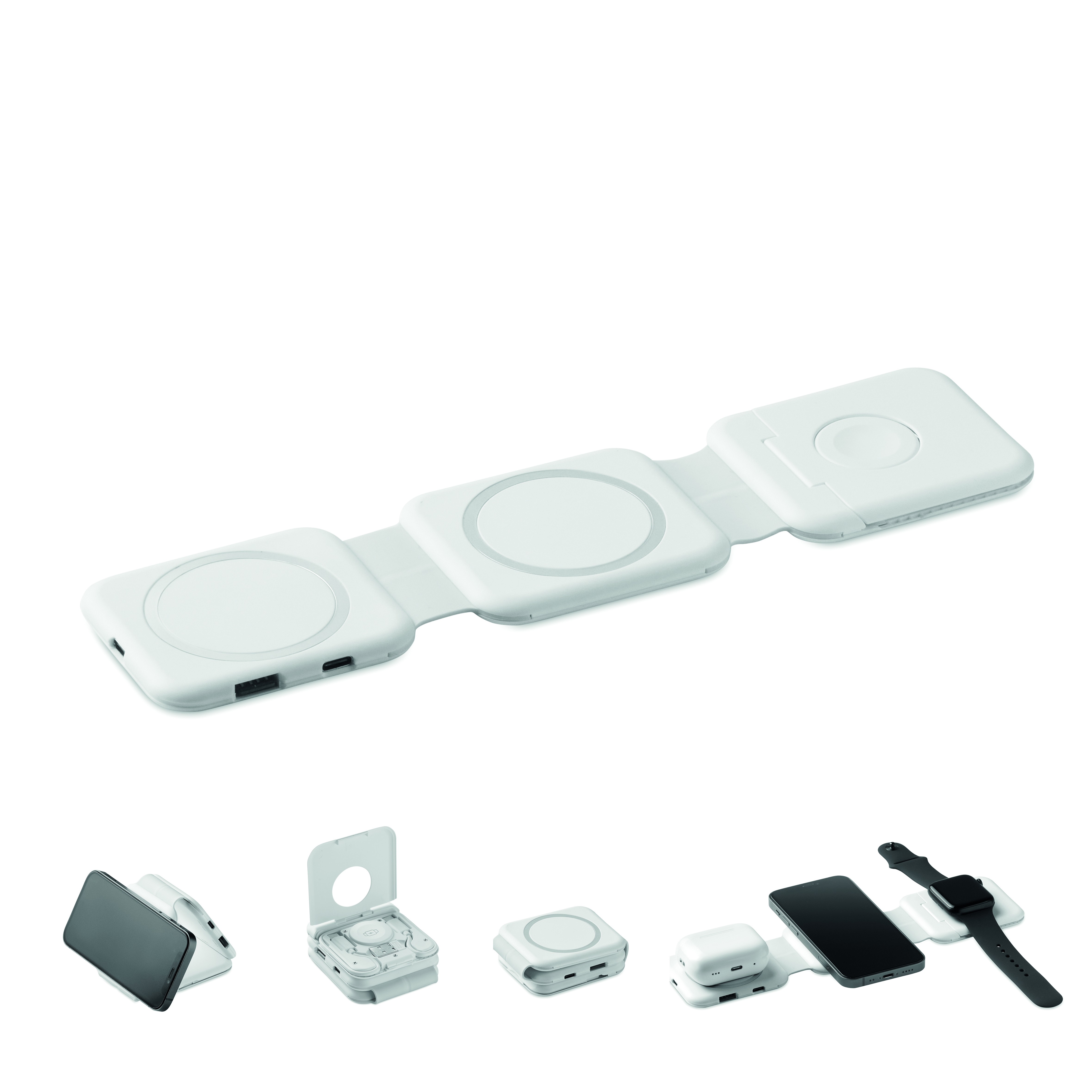 Qi, Ladegerät, Magnetischer Adapter, Wireless Charger, Kabelloser Akku