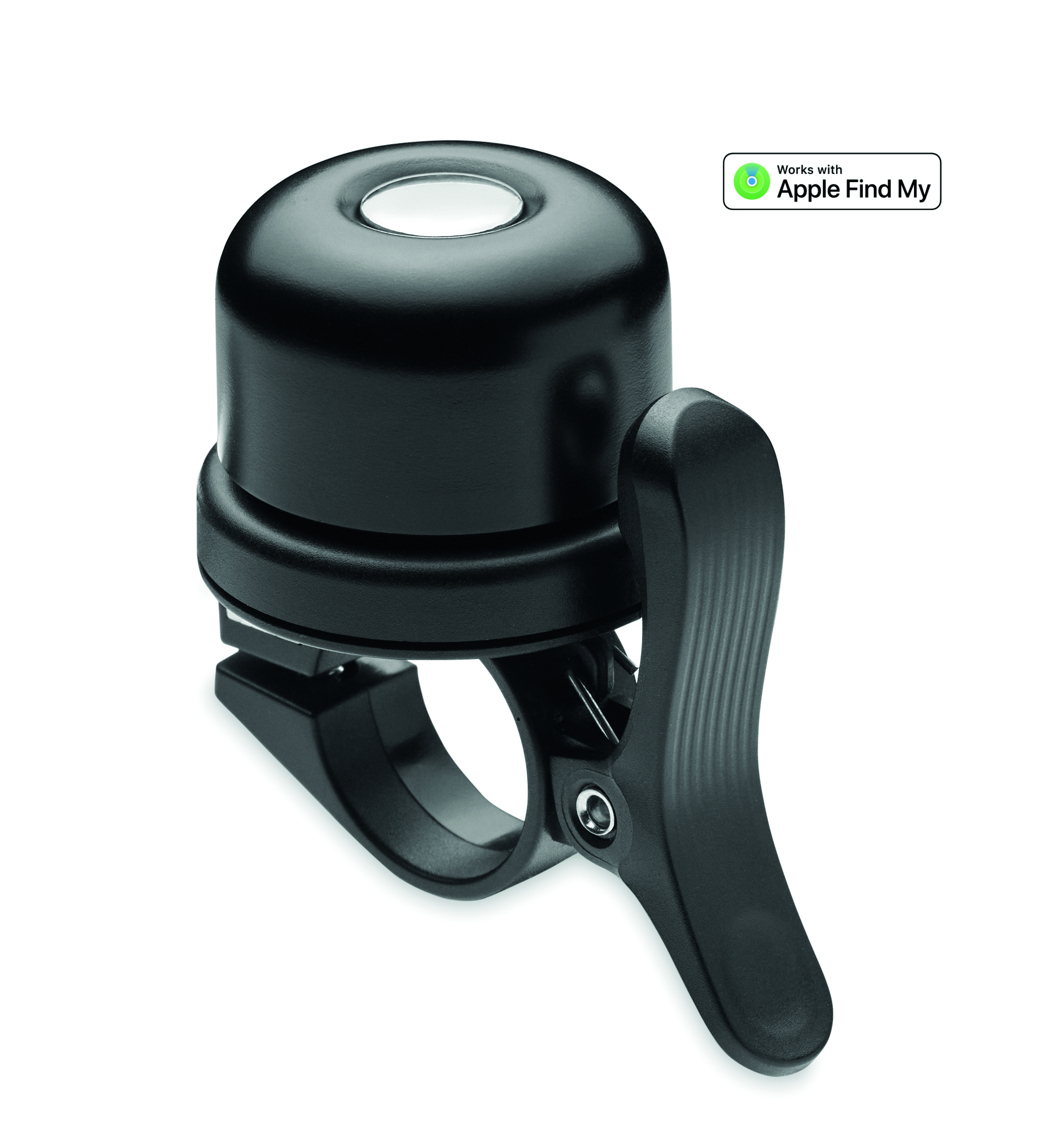 luminous bell, Fahrradklingel, Lenkerklingel, schwarz, Montageklemme, Klingel, Fahrradklingel, Lenkerklingel, Schwarz, Montageklemme,  Fahrradklingel, Handgriff, bearbeitet, schwarz, verstellbar