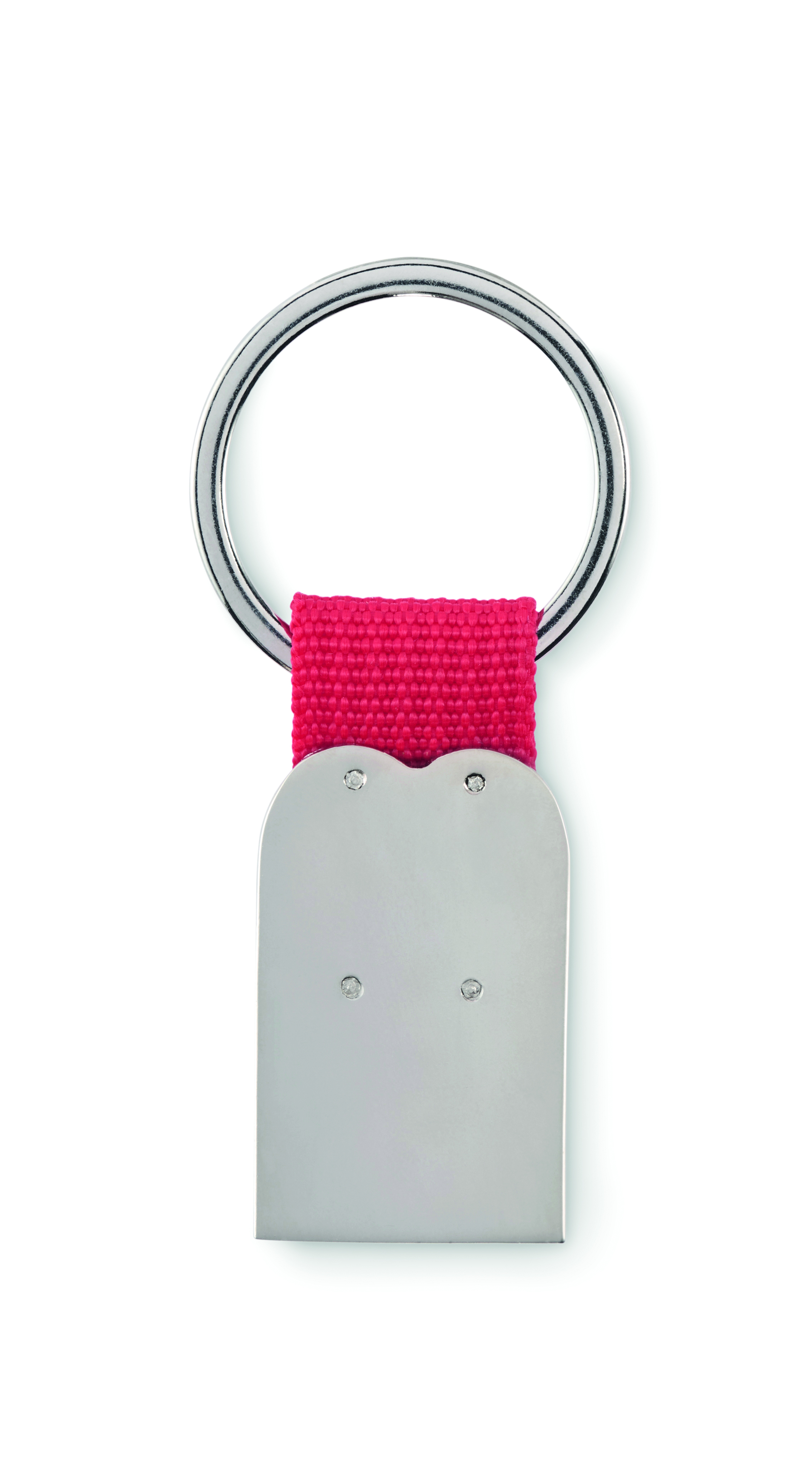 Schlüsselring, Metall, Ring, Gewebeband, Pink