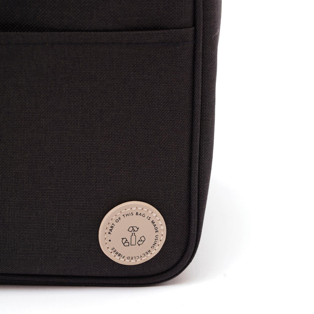 Zubehor, Rucksack, Gewebe, Schwarz, runder_Patch, Tasche