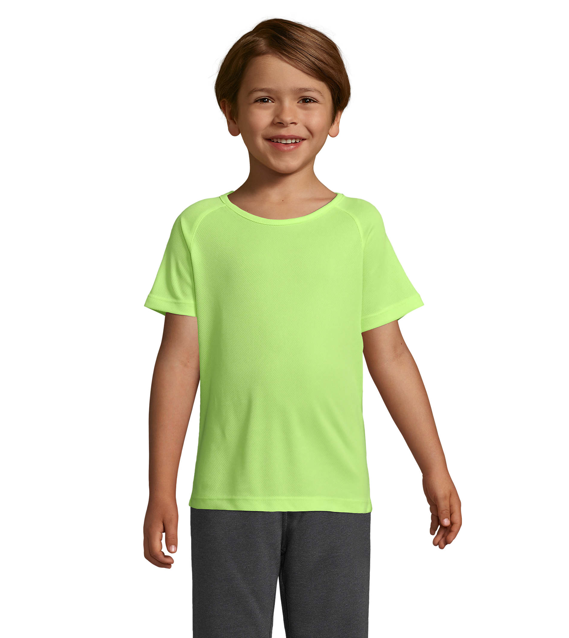 T-Shirt, Neongrün, Kurzarm, Kinder, Sportlich, Tee, Kinder Shirt, Neon grün, Kurze Ärmel, Normaler Sitz, T-Shirt, Neon, Kurzarm, Kinder, Uniform, T-Shirt, Kurzarm, Neon Grün, Kinder, Oberteil
