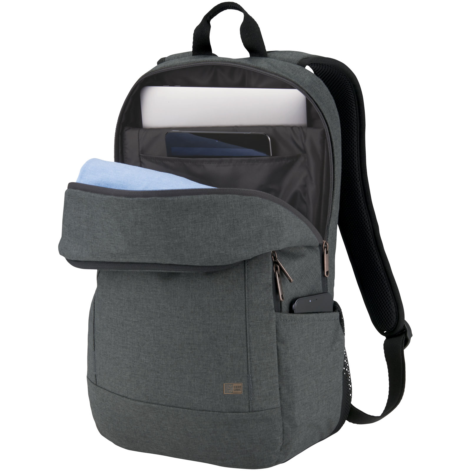 Rucksack, Laptopfach, Geräumig, Schwarz, Fronttasche, Rucksack, Backpack, Laptopfach, Leer, Seitentaschen, Rucksack, Rucksack, Laptopfach, Vorratsfach, Nylon-Textil