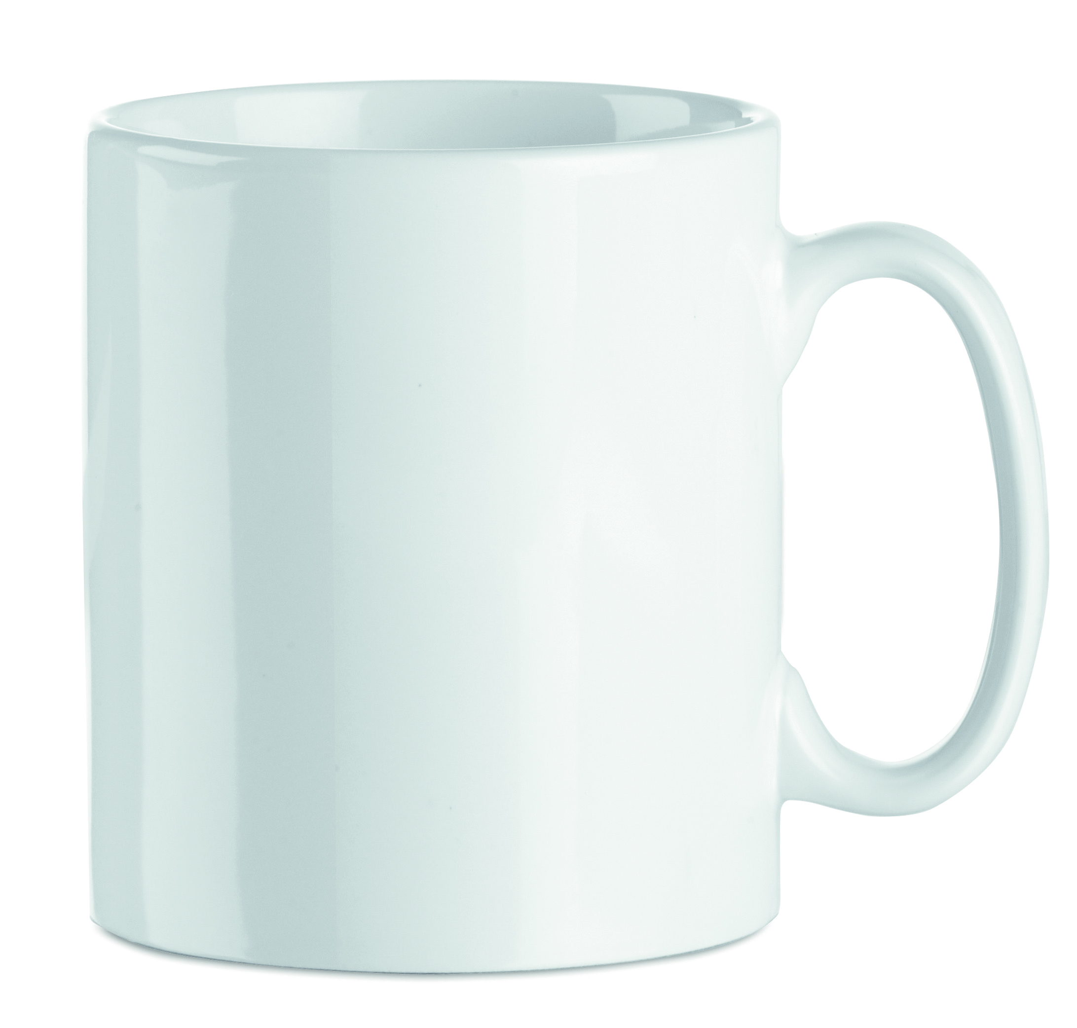 Tasse, Becher, Porzellan, weiße Farbe, großer Griff