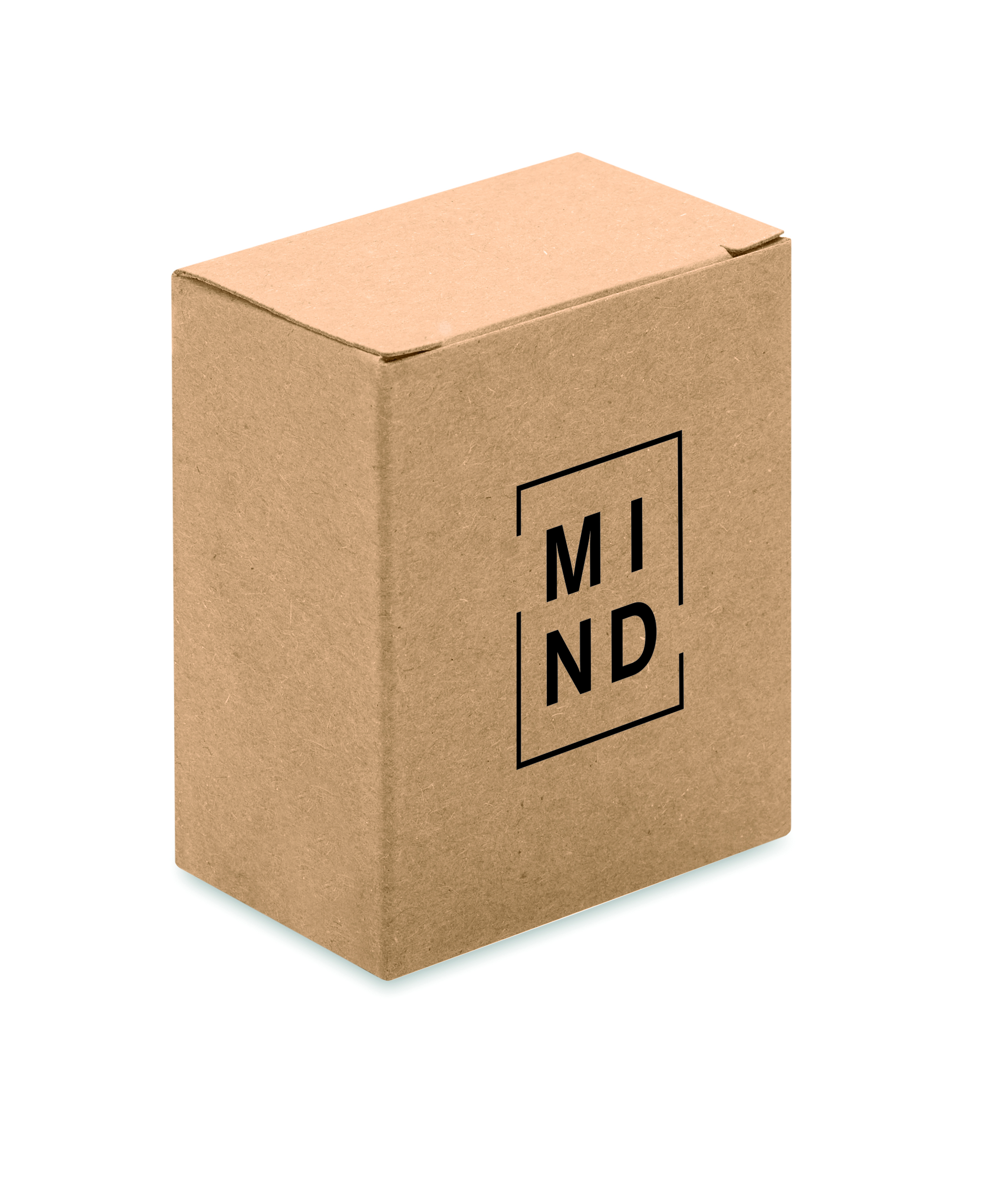 Kartonverpackung, Paketbox, MIND Logo, Umweltfreundlich?, Karton