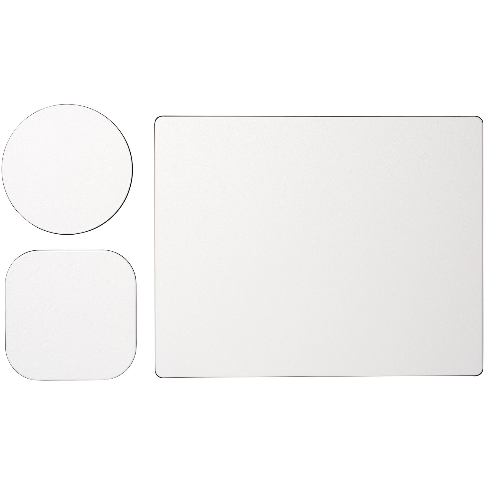 weiß, Tischset, Untersetzer, rund, rechteckig, Matten, runder Mat, quadratischer Mat, weiße, Set aus Matten, matte white, runde fliese, quadratische fliese, badmatte, linke formen