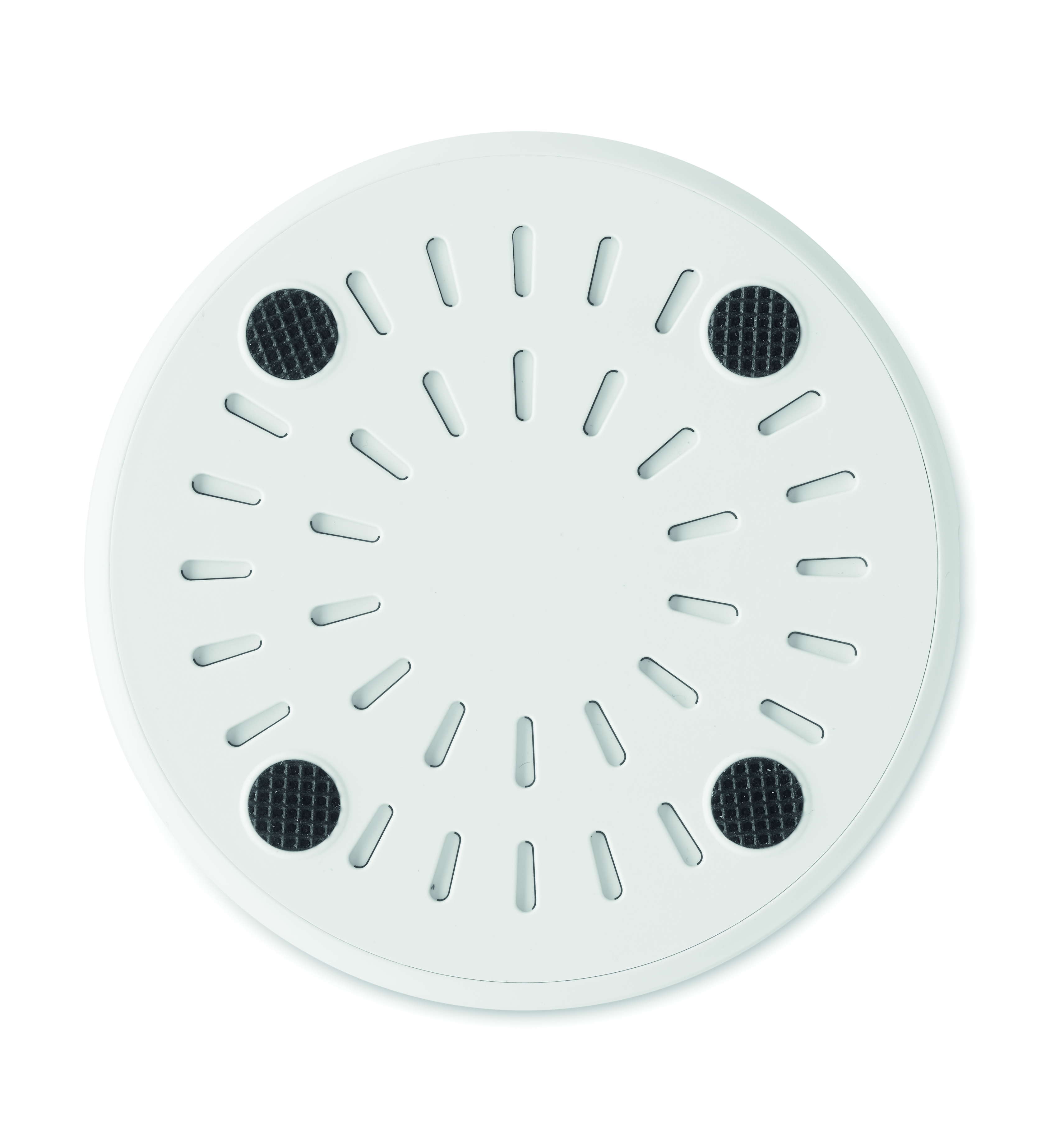 Waschbeckenabdeckung, Abdeckgitter, Runder Deckel, Weiß, Belüftete Oberseite
