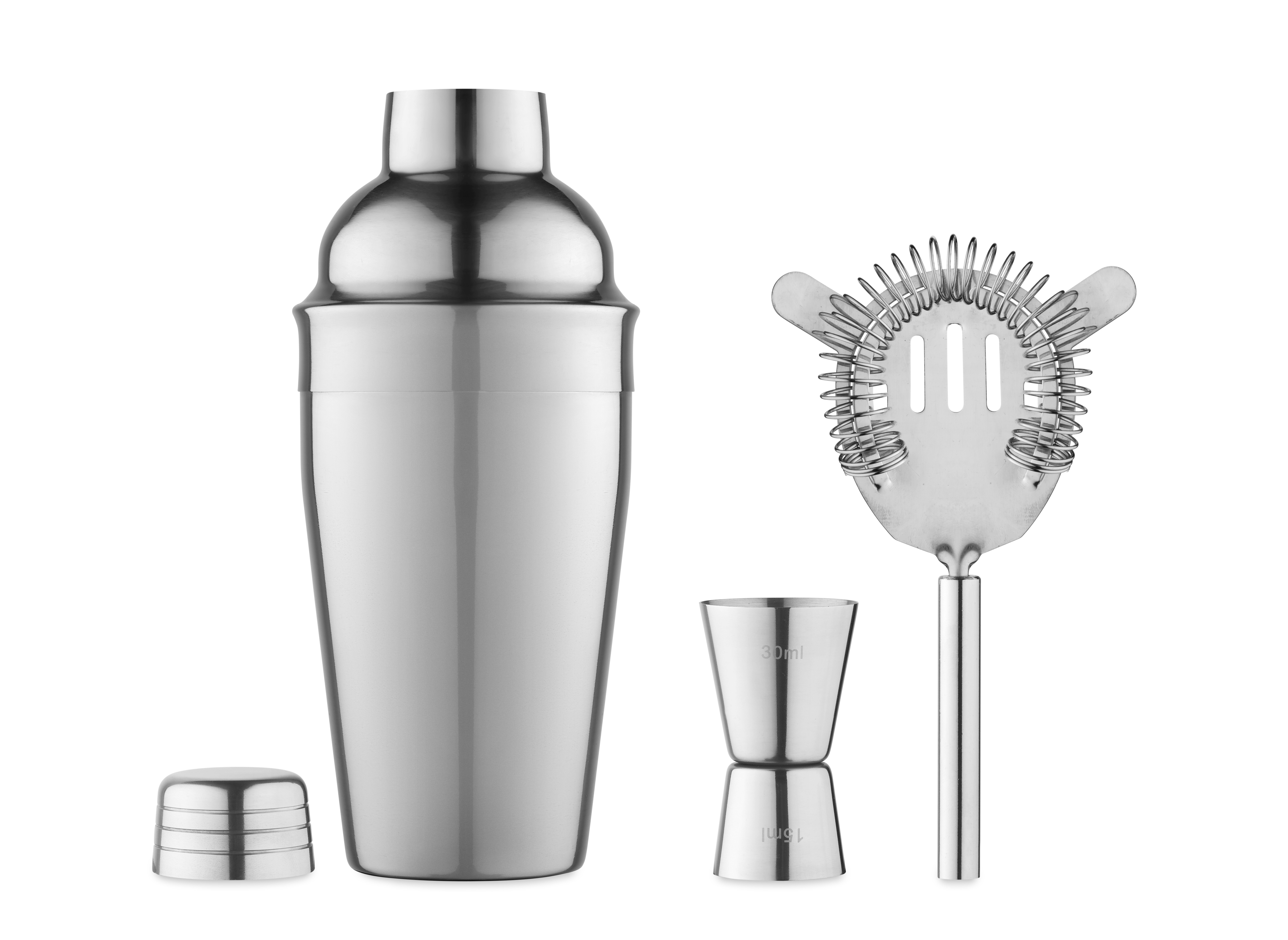 Cocktailshaker, Shaker-Set, Bar-Tools, Edelstahl, Muddler/Strainer, cocktail shaker, shaker set, metal, barware, strainer, Cocktailshaker, Shaker-Set, Metall, Barwerkzeuge, Muddler/Keeper, Cocktail-Shaker, Shaker-Set, Bar-Tools, Metallic, Bar-Accessory