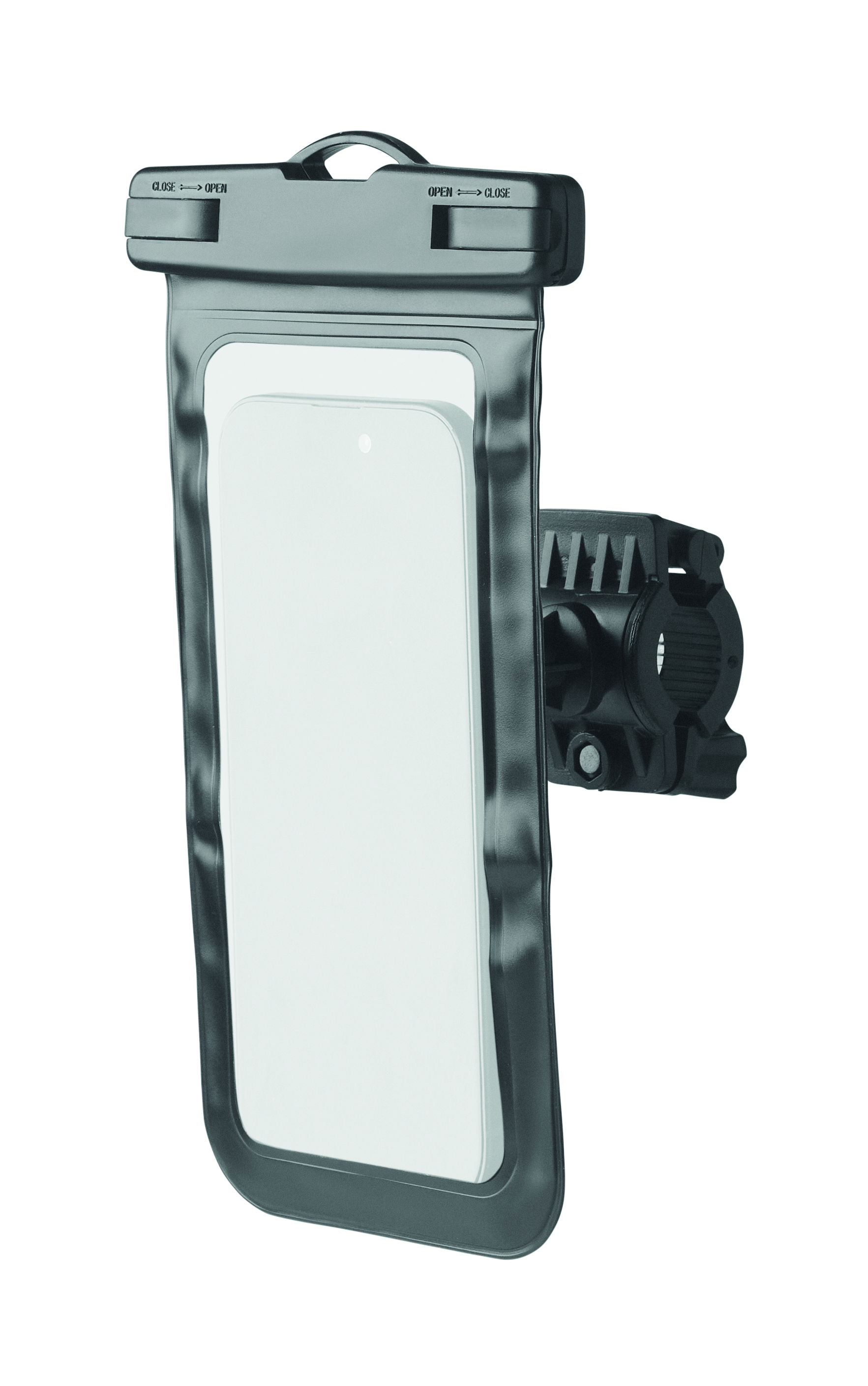 Telefonhülle, Wasserdichte Tasche, verriegelbar, Gestellplatte, Klemmhalter, waterproof_phone_case, drybag, phone_holder, adjustable_mount, transparent_window, WasserdichtesTelefon, Telefonhülle, Verschluss, IPX, Montagebar