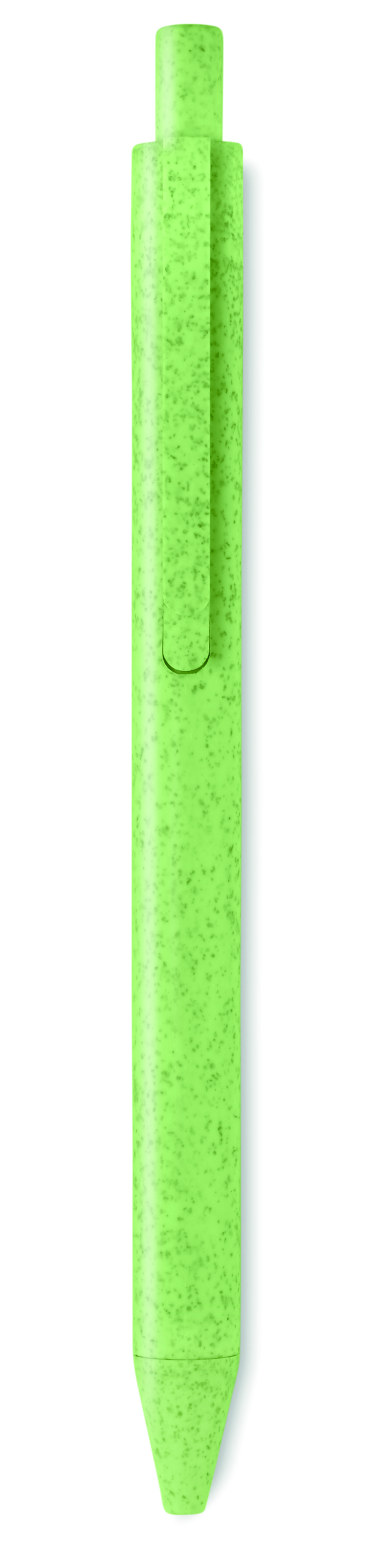 highlighter, neon-green, plastic, click mechanism, marker pen