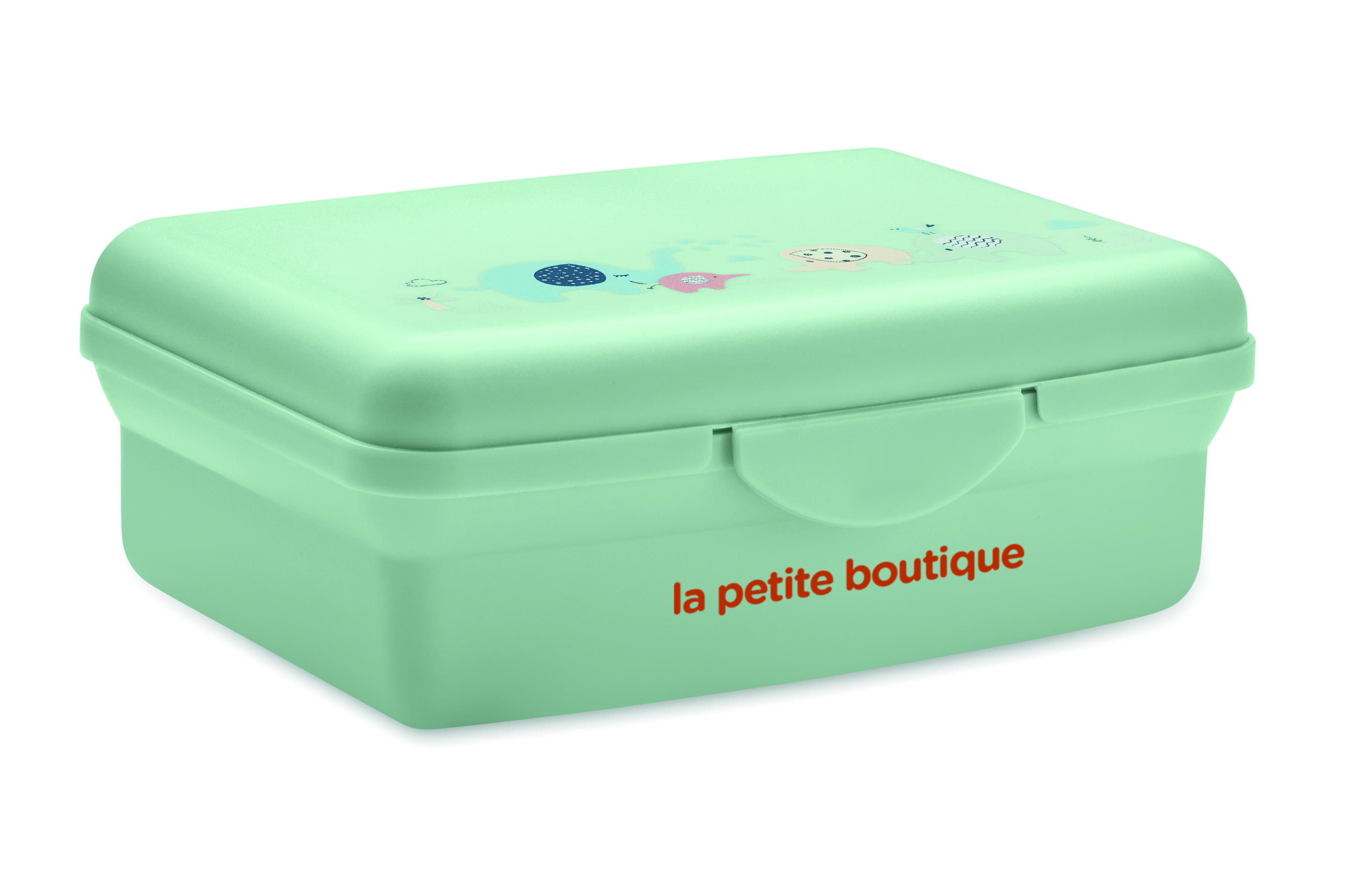 Lunchbox, Bento-Box, Kunststoffbehälter, Mintgrün, Kinder-Lunchbox